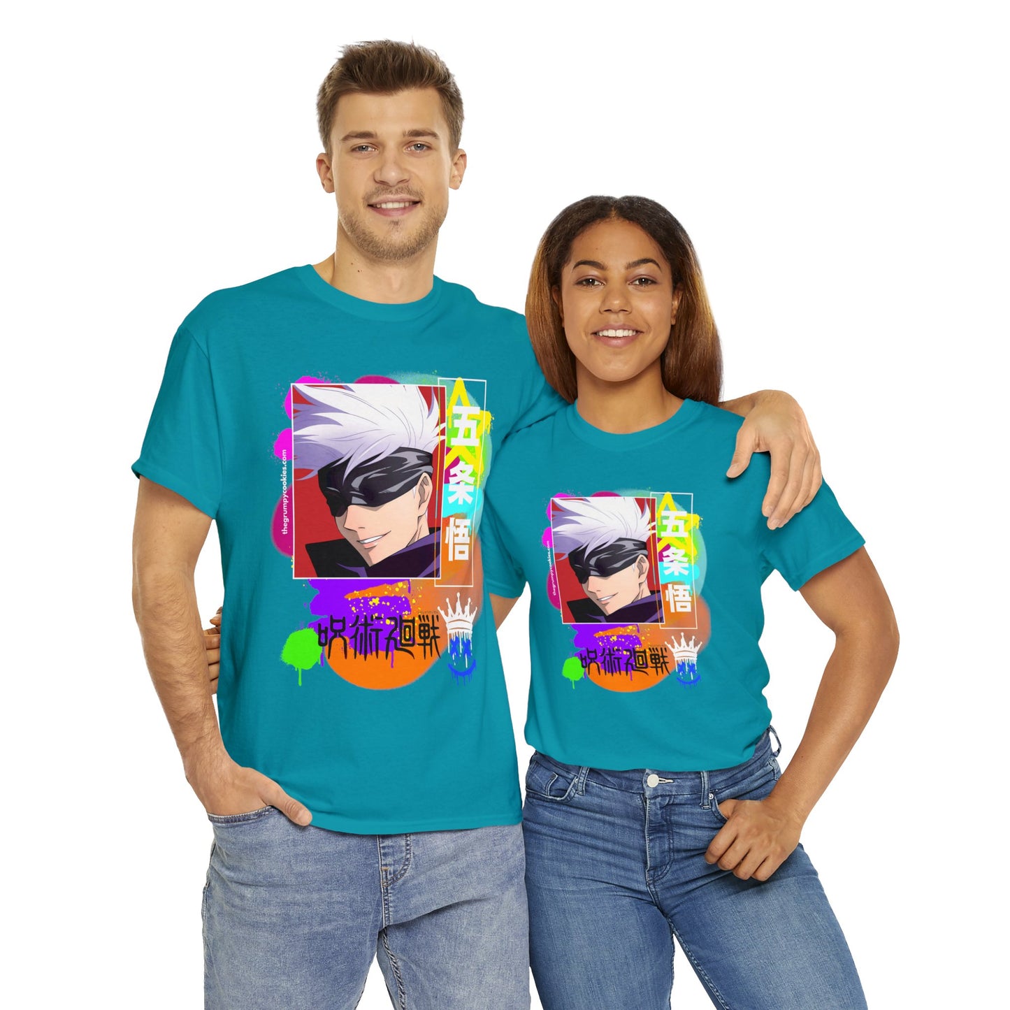 Jujutsu Kaisen - Gojo's Side Smile Unisex Heavy Cotton Tee