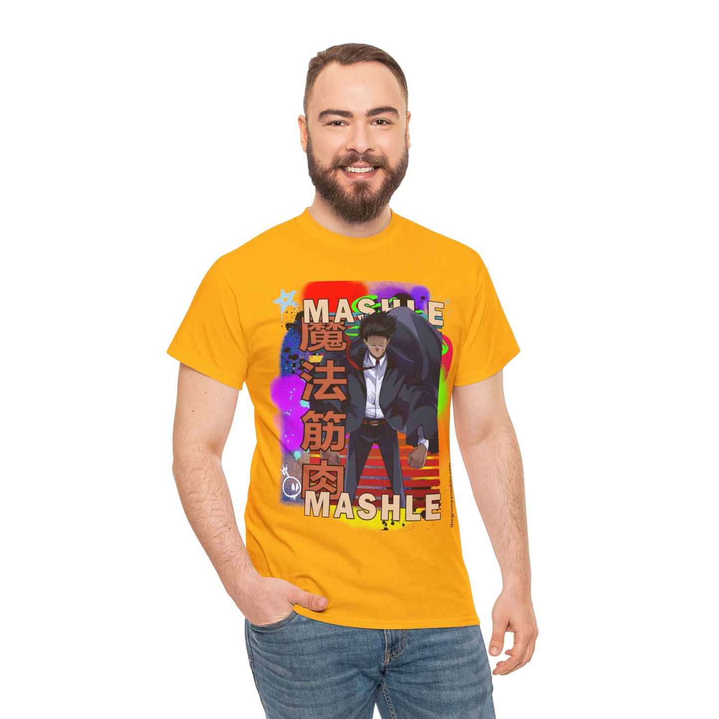 Mashle - Mash Burnedead Graffiti Unisex Heavy Cotton Tee