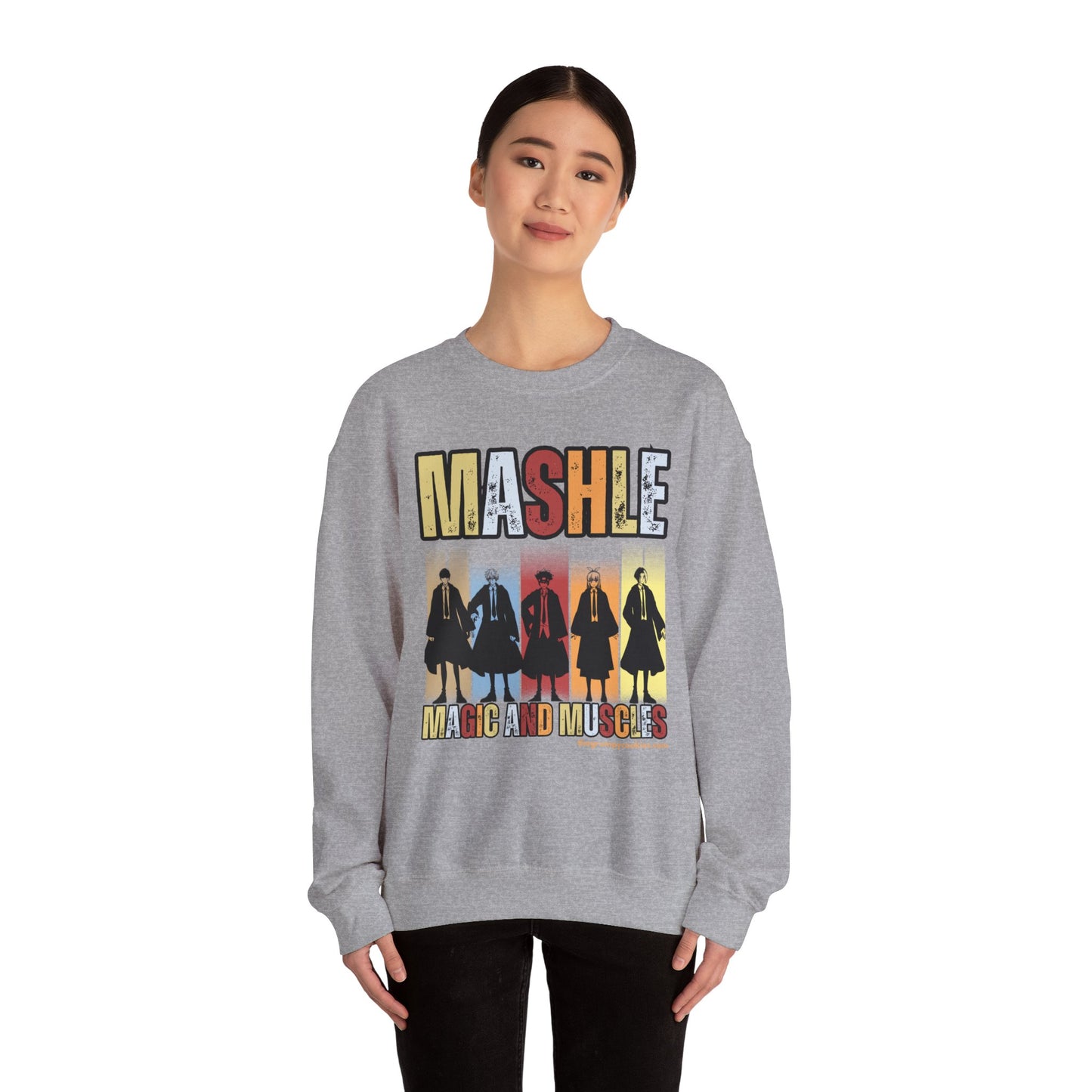 Mashle - Team No Magic Unisex Heavy Blend™ Crewneck Sweatshirt