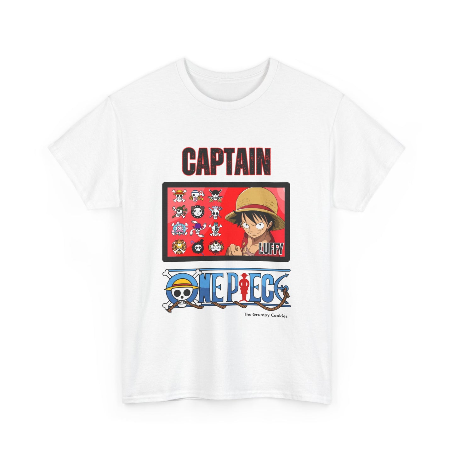 One Piece - Captain Luffy Unisex Heavy Cotton Tee