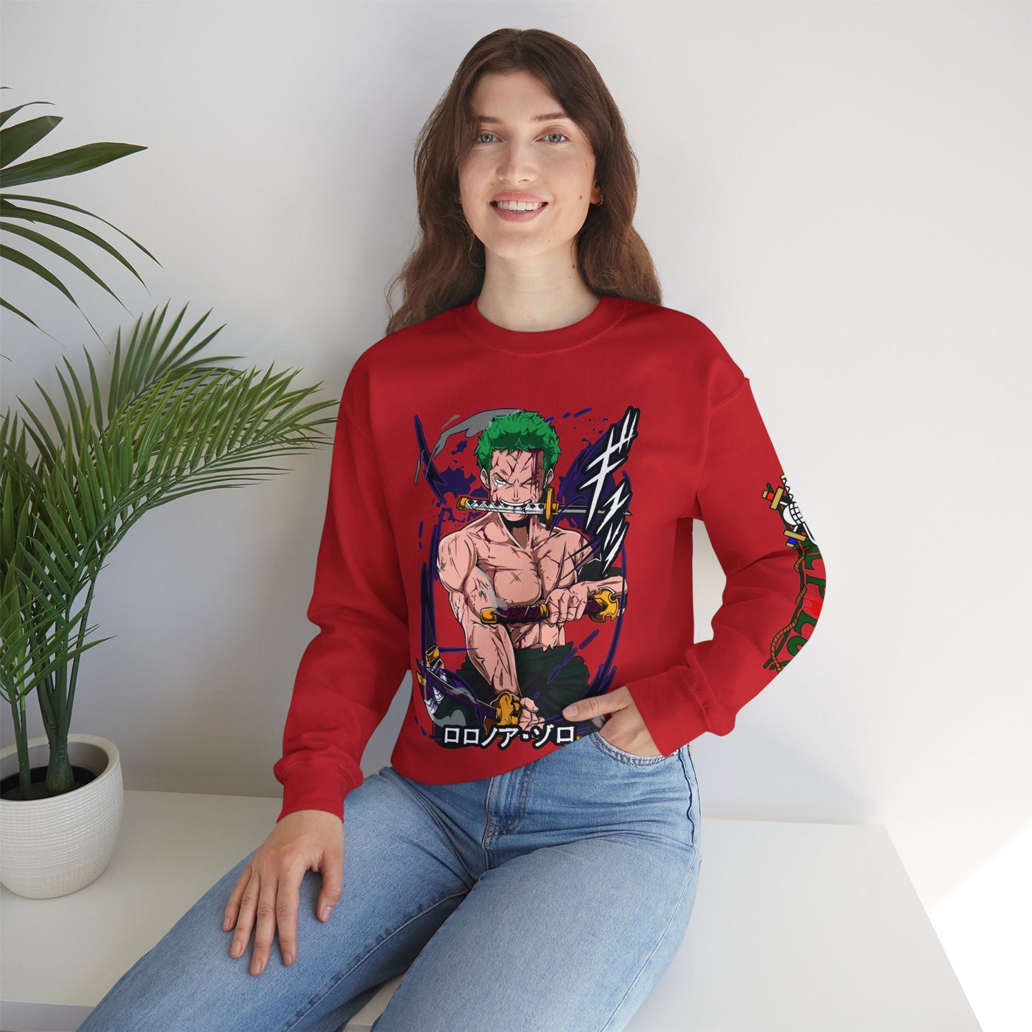 One Piece - Zoro Unisex Heavy Blend™ Crewneck Sweatshirt