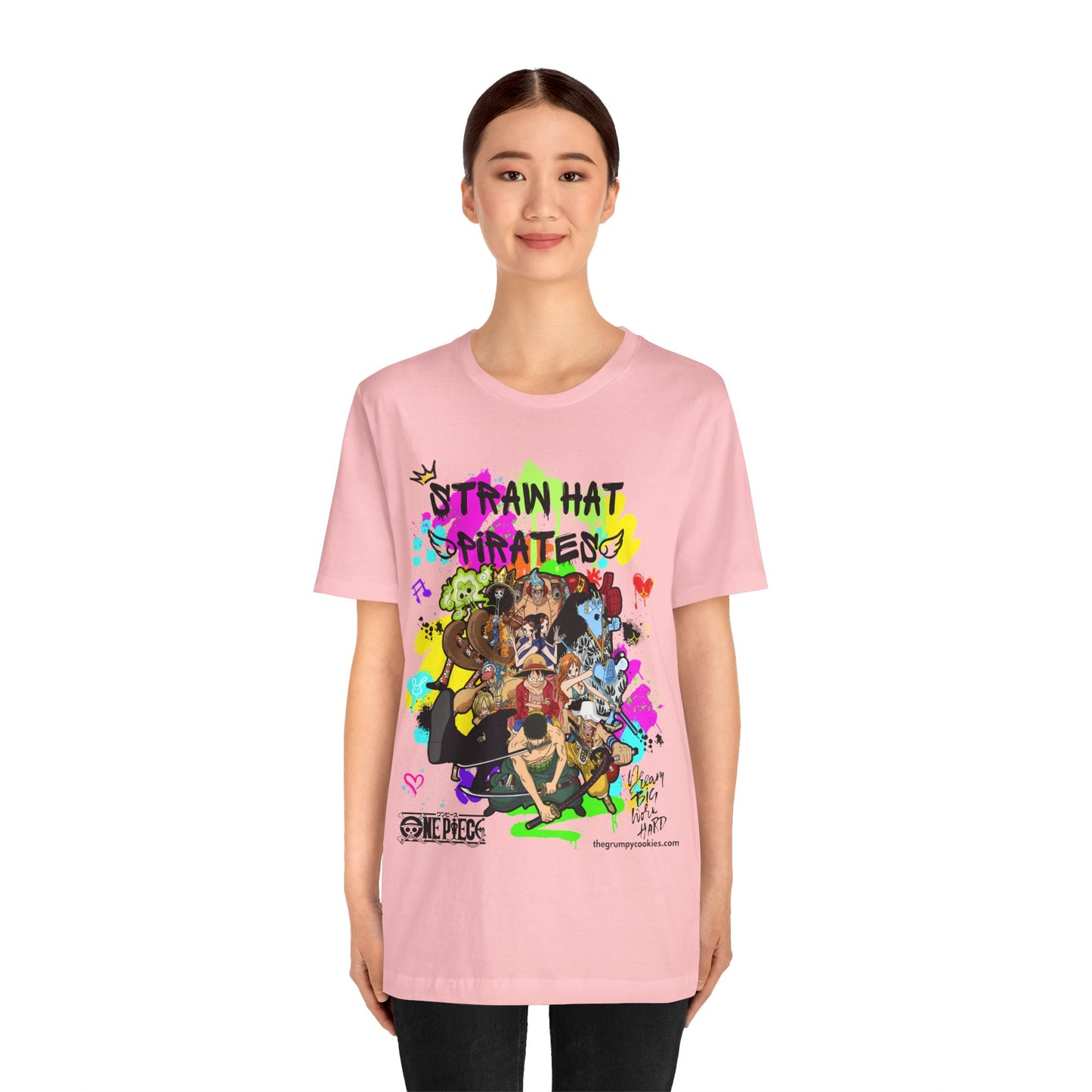 One Piece - Graffiti Straw Hats Unisex Jersey Short Sleeve Tee
