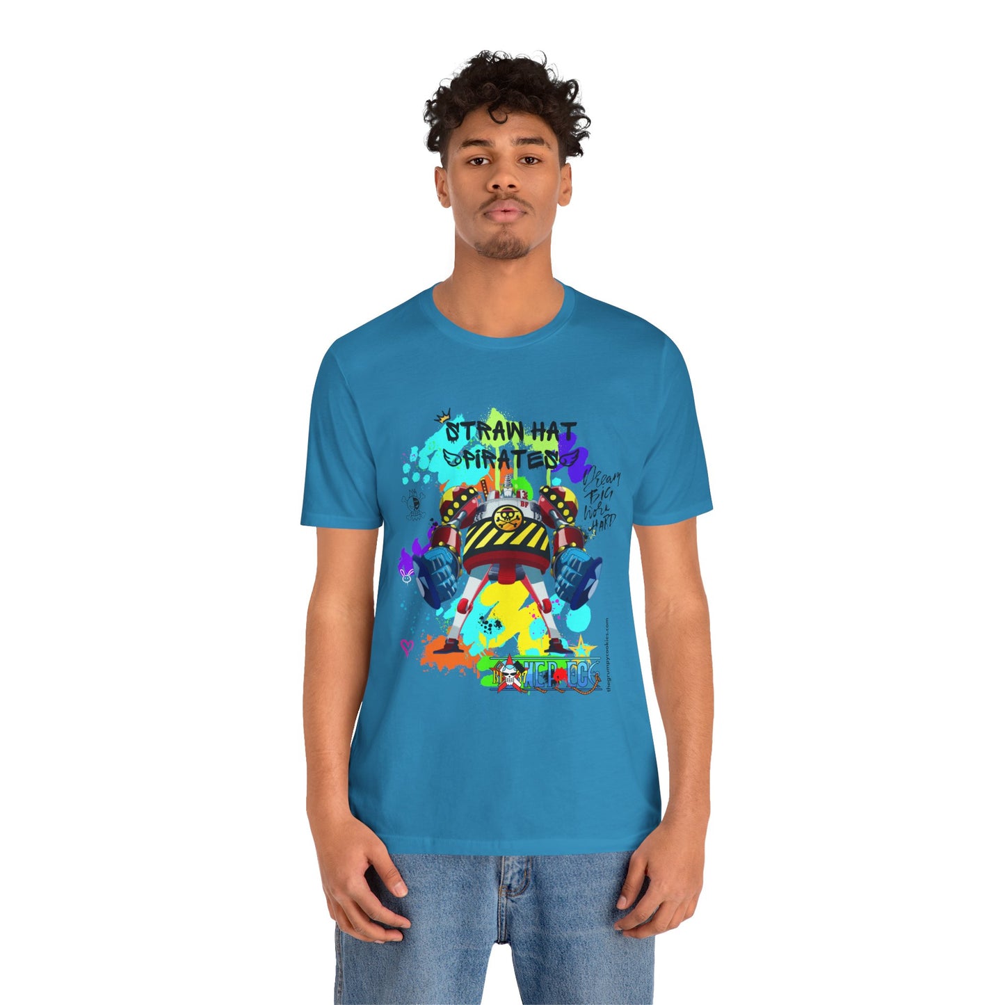 One Piece - Graffiti General Franky Unisex Jersey Short Sleeve Tee