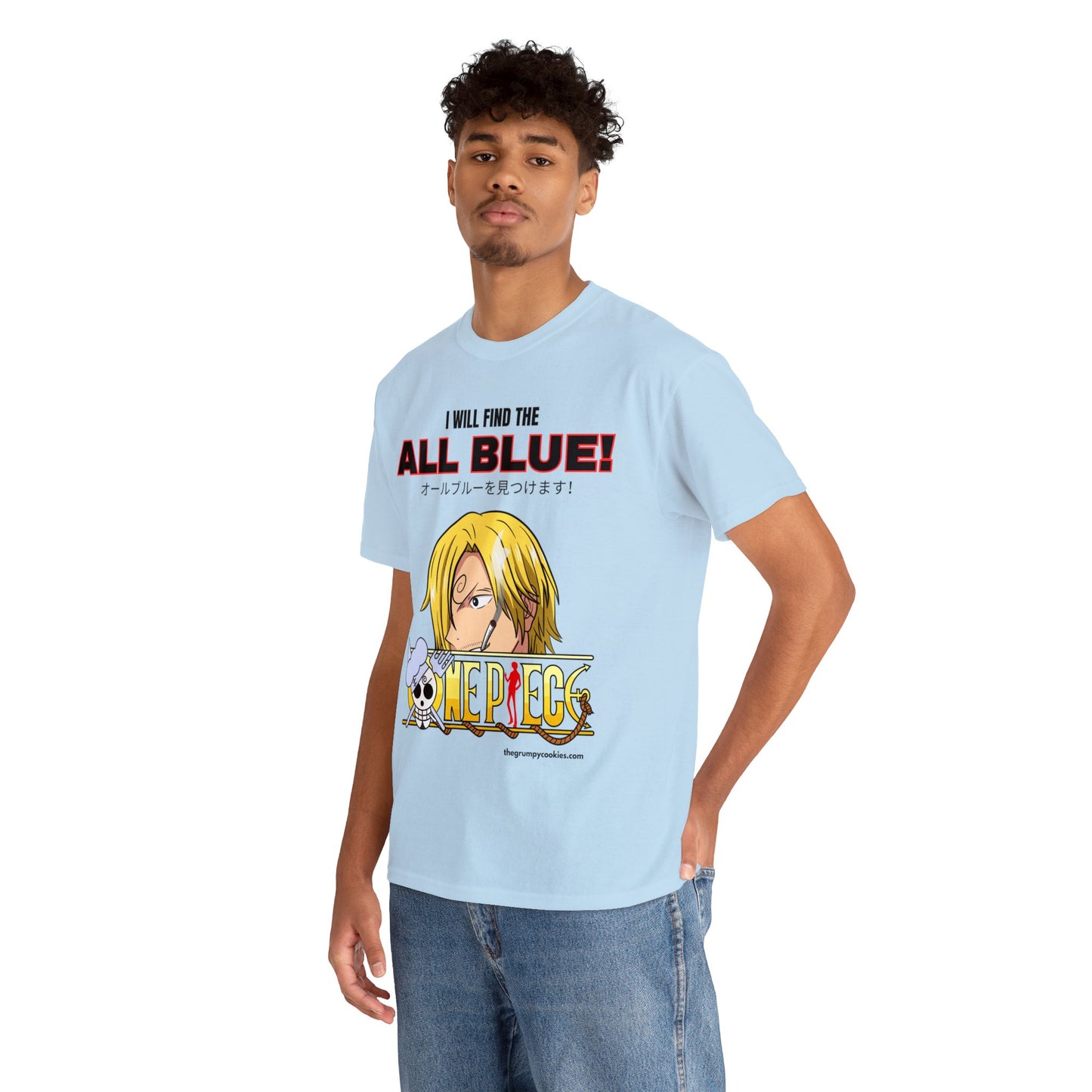 One Piece - Find the All Blue Unisex Heavy Cotton Tee