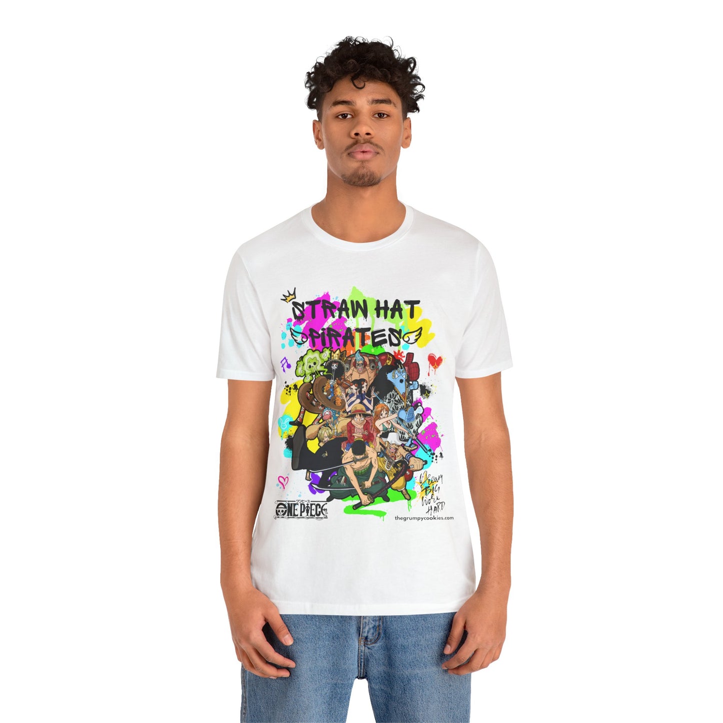One Piece - Graffiti Straw Hats Unisex Jersey Short Sleeve Tee
