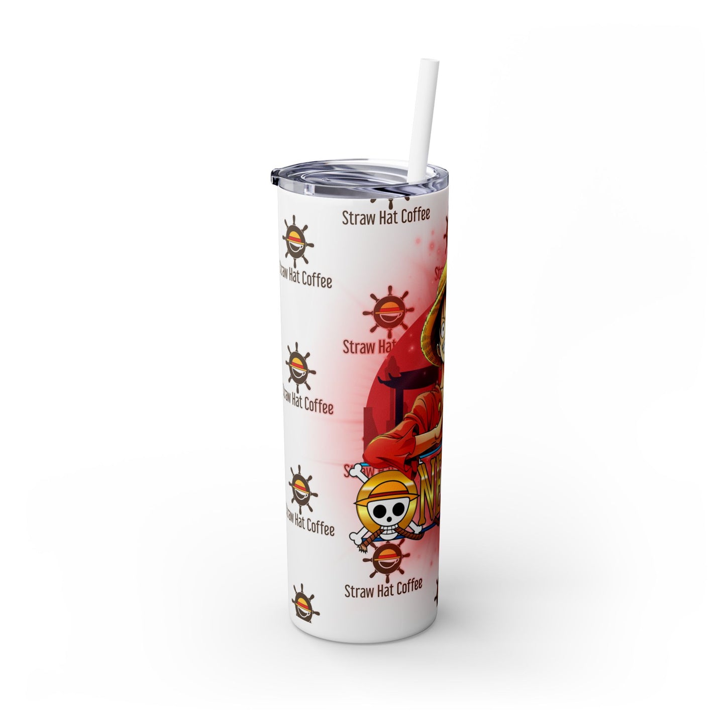 Straw Hat Coffee - Captain of the Crew 20oz Skinny Tumbler with Straw