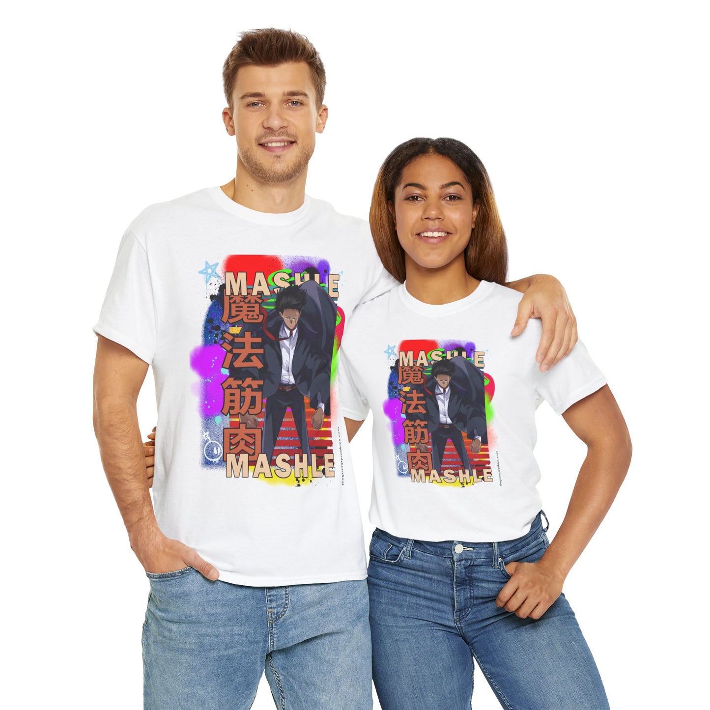Mashle - Mash Burnedead Graffiti Unisex Heavy Cotton Tee