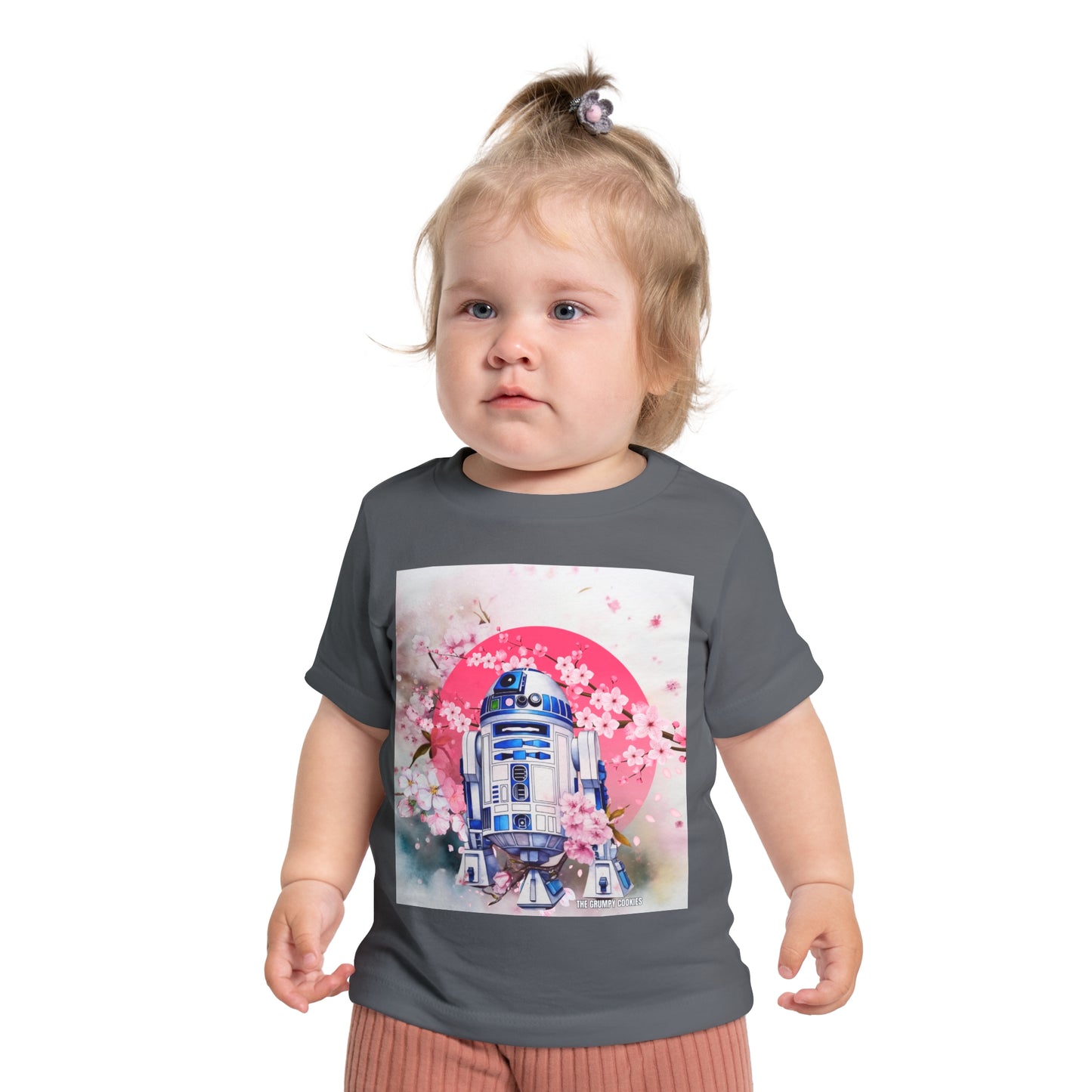Star Wars - Cherry Blossom R2D2 Baby Short Sleeve T-Shirt