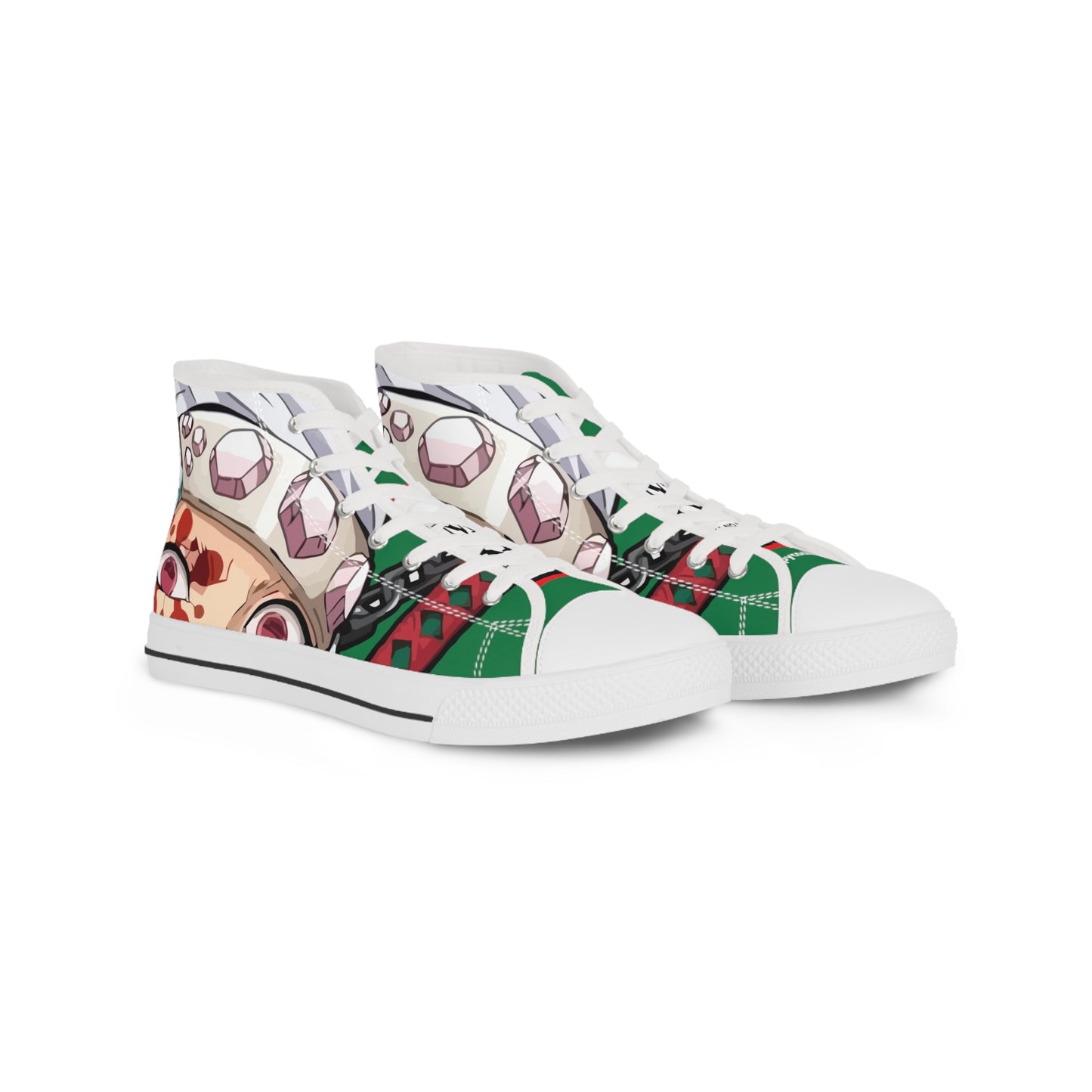 Demon Slayer - Flashy Tengen Men's High Top Green Sneakers