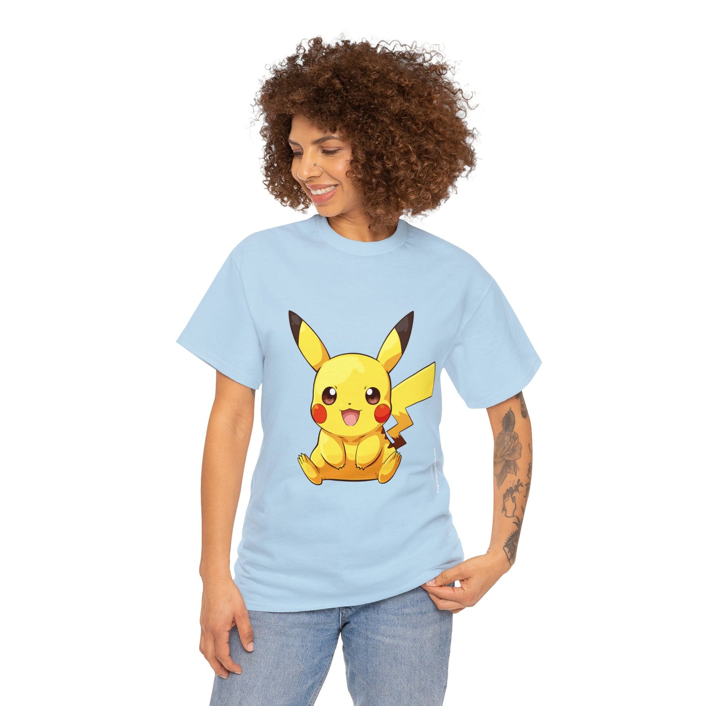 Pokemon - Pika P Unisex Heavy Cotton Tee