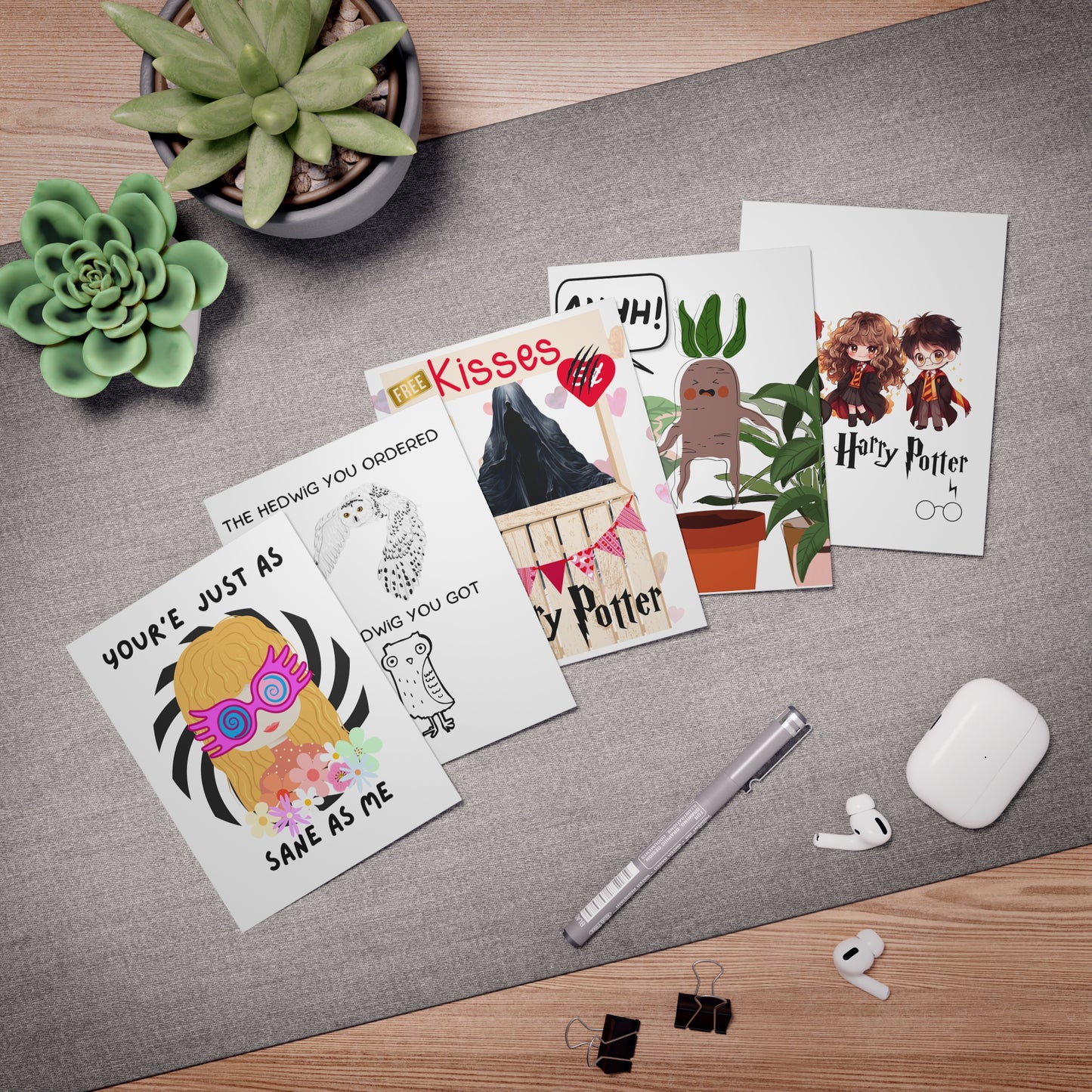 Harry Potter - Multi-Design (Blank) Greeting Cards (5-Pack)