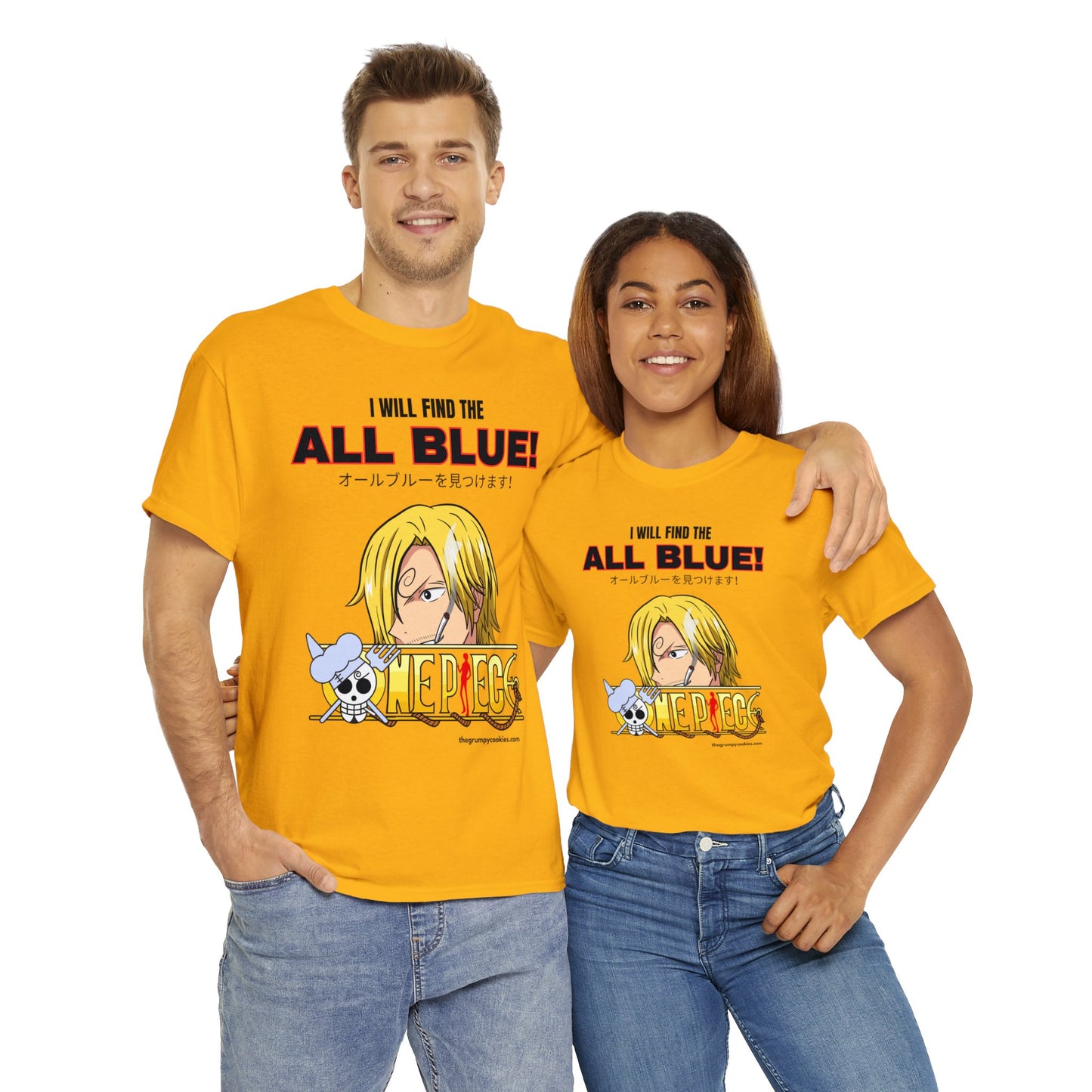One Piece - Find the All Blue Unisex Heavy Cotton Tee