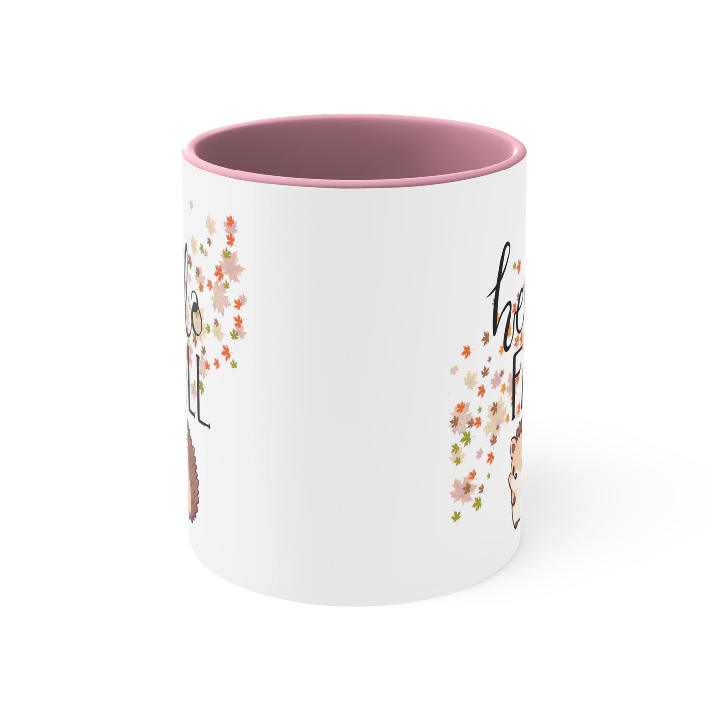 The Grumpy Cookies - Hello Fall Hedgehog Accent Coffee Mug, 11oz