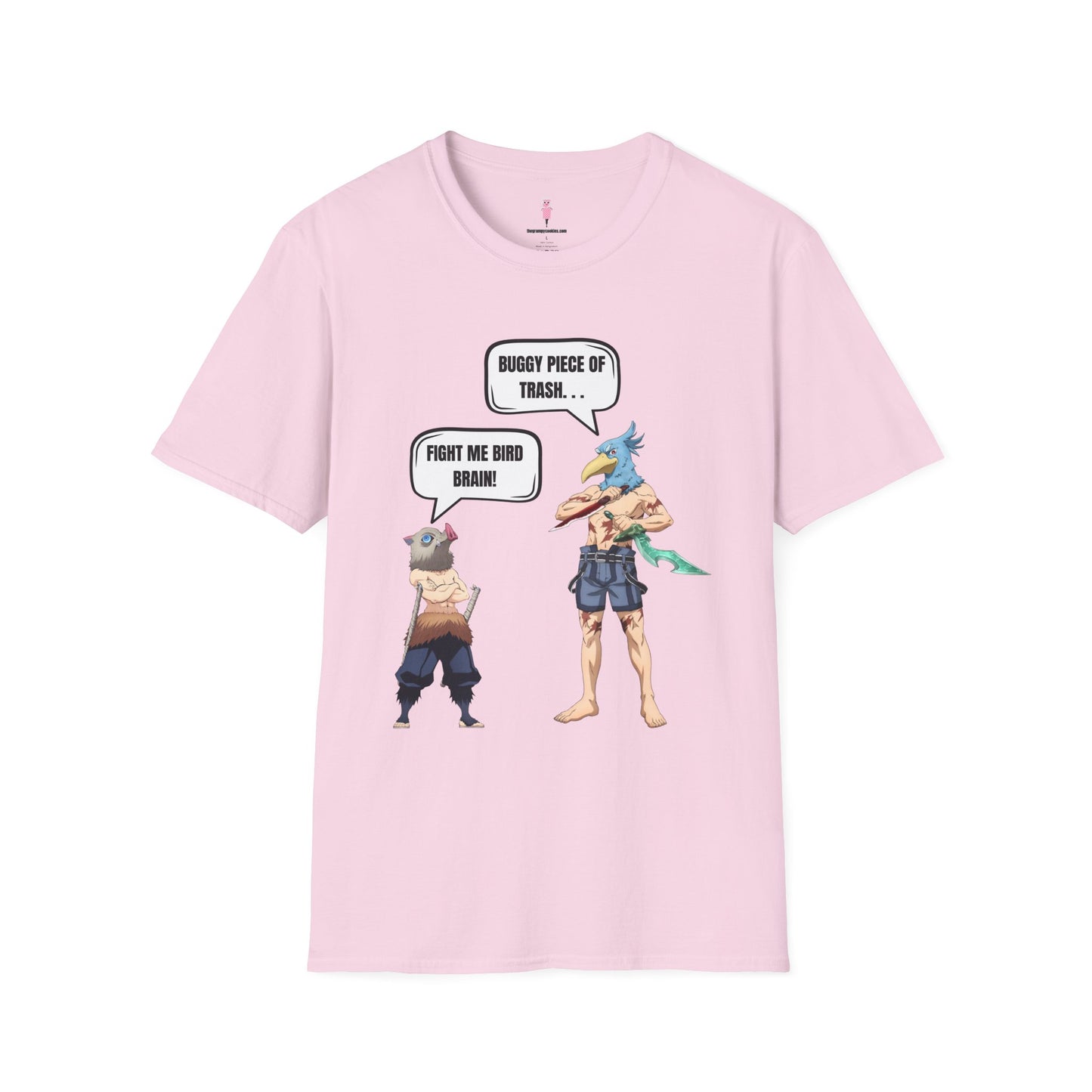 Shangri-la Frontier vs Demon Slayer- Boar Head vs Bird Brain Graphic Tee
