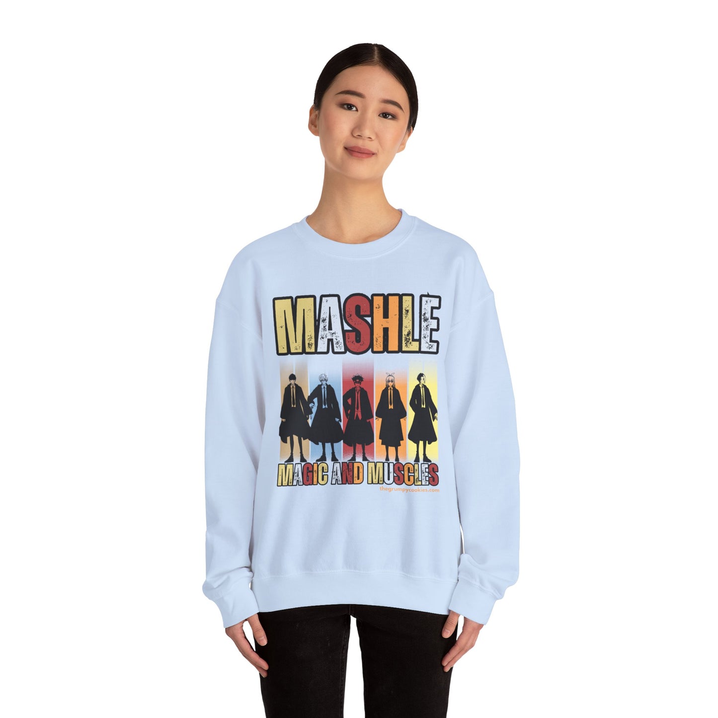 Mashle - Team No Magic Unisex Heavy Blend™ Crewneck Sweatshirt