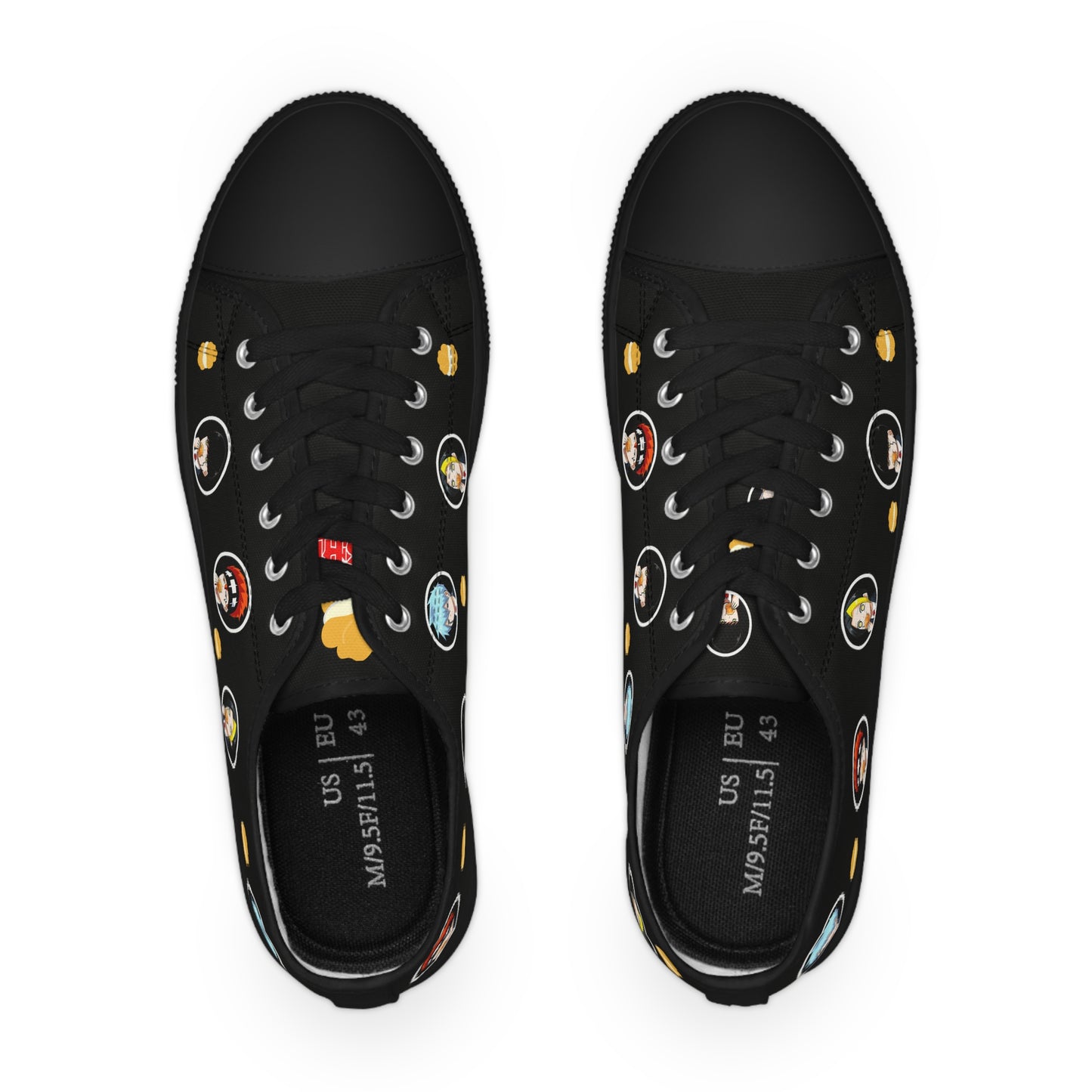 Mashle - 3 Outta 4 Ain't Bad Men's Black Low Top Sneakers