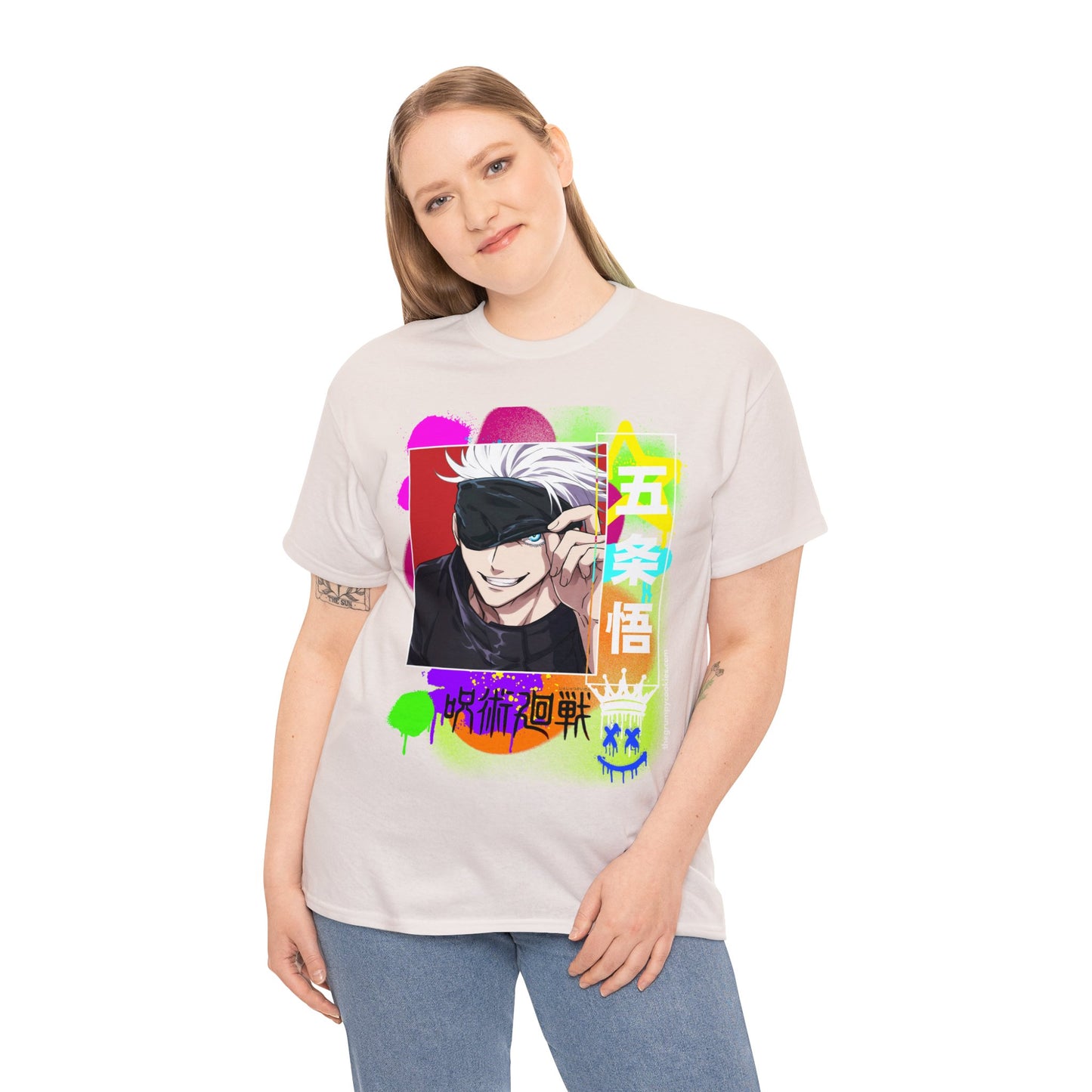 Jujutsu Kaisen - Peekaboo Gojo Unisex Heavy Cotton Tee