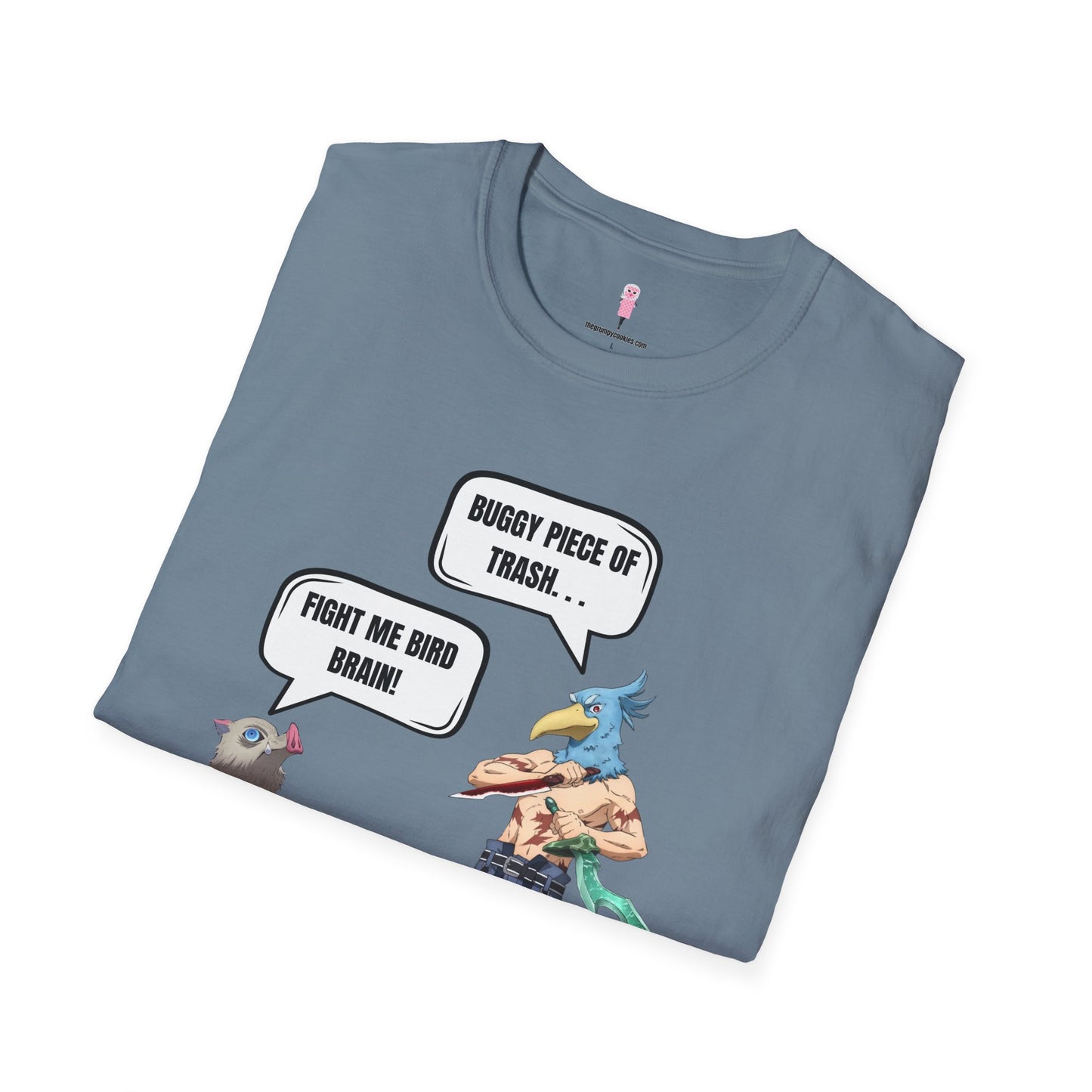 Shangri-la Frontier vs Demon Slayer- Boar Head vs Bird Brain Graphic Tee