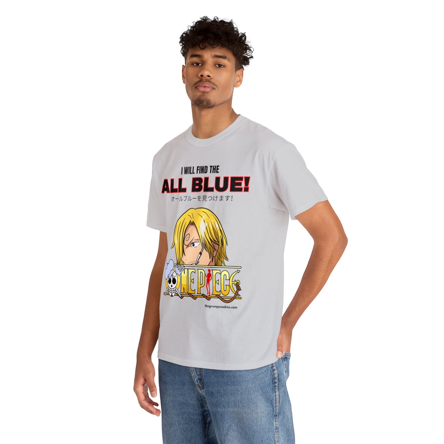 One Piece - Find the All Blue Unisex Heavy Cotton Tee