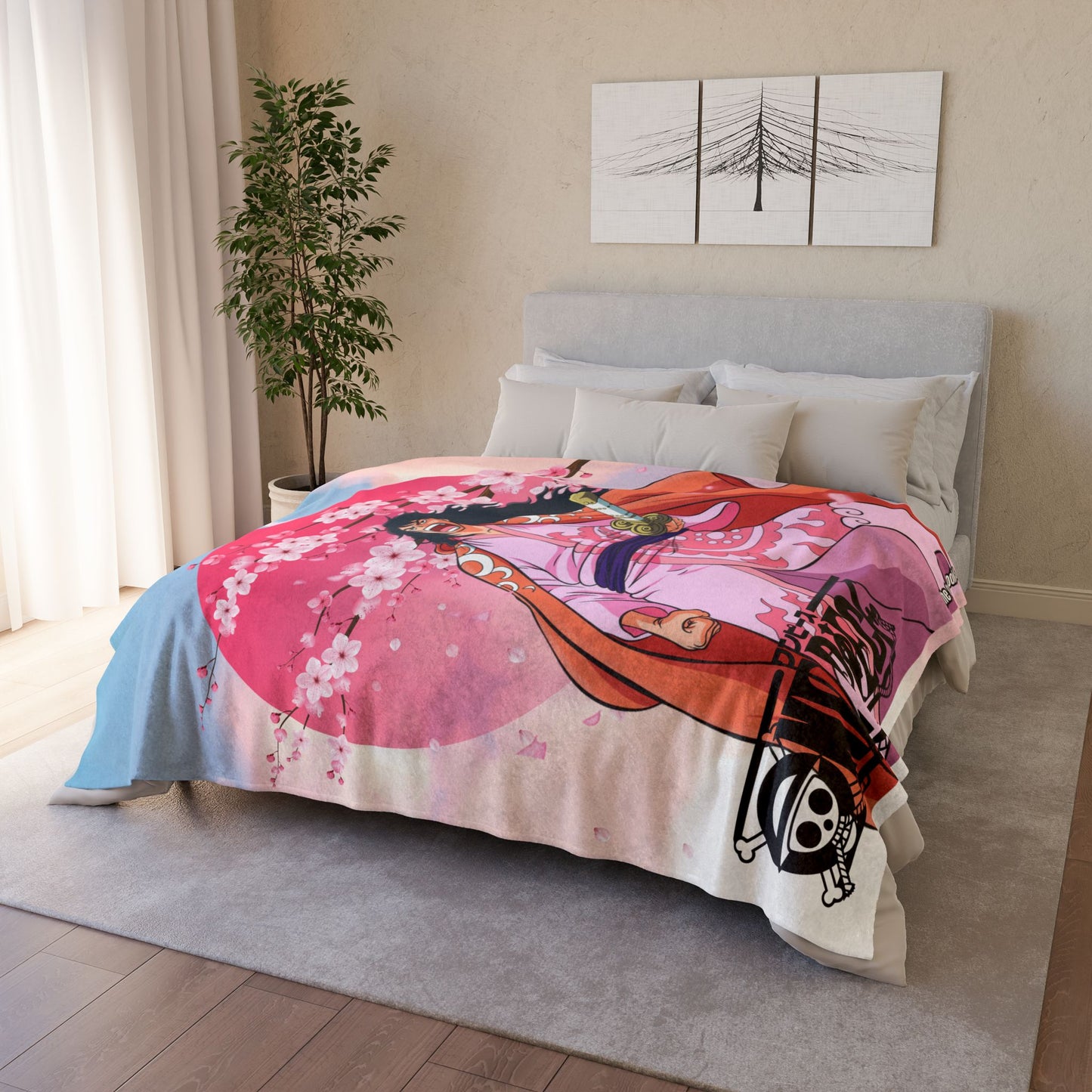 One Piece Momo's Glow Up Polyester Blanket