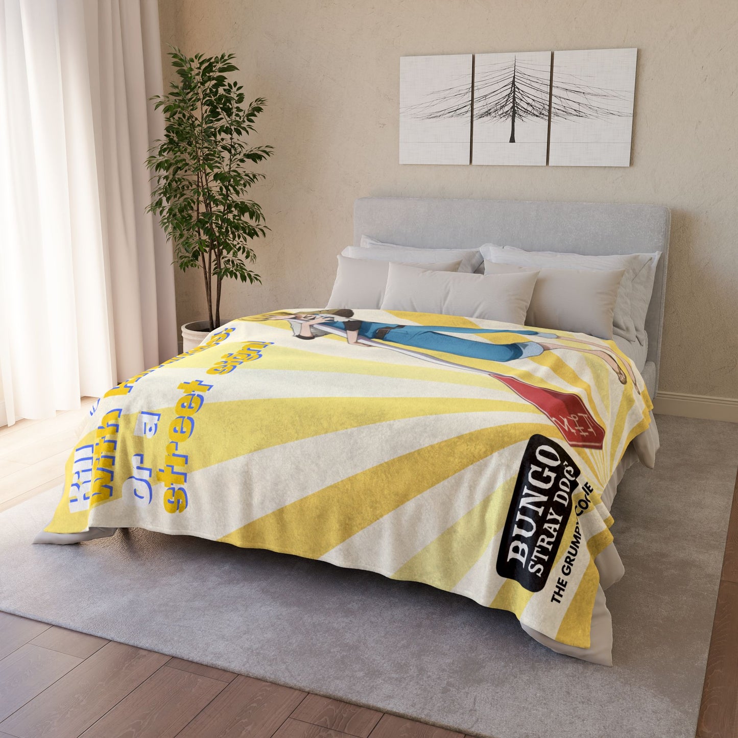 Bungo Stray Dogs - Kill 'Em With Kindness Polyester Blanket