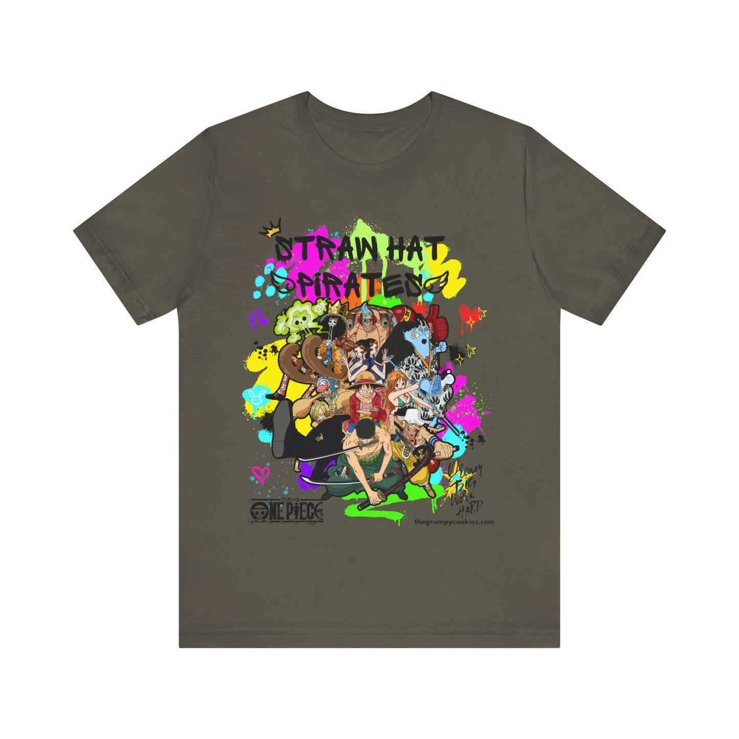 One Piece - Graffiti Straw Hats Unisex Jersey Short Sleeve Tee