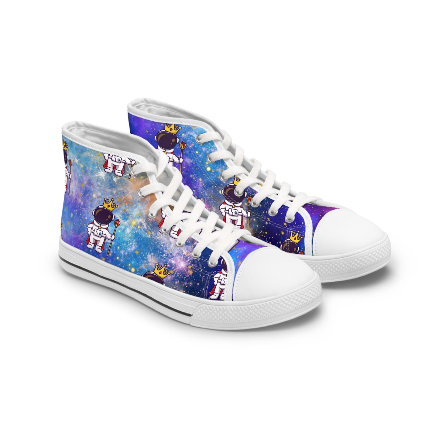 The Grumpy Cookies - Space King Women's Black High Top Sneakers