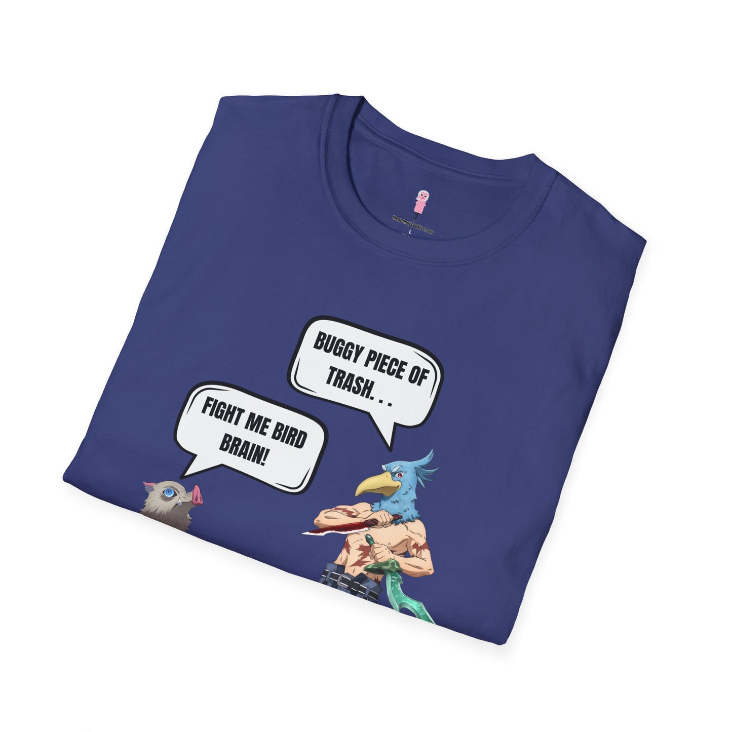 Shangri-la Frontier vs Demon Slayer- Boar Head vs Bird Brain Graphic Tee