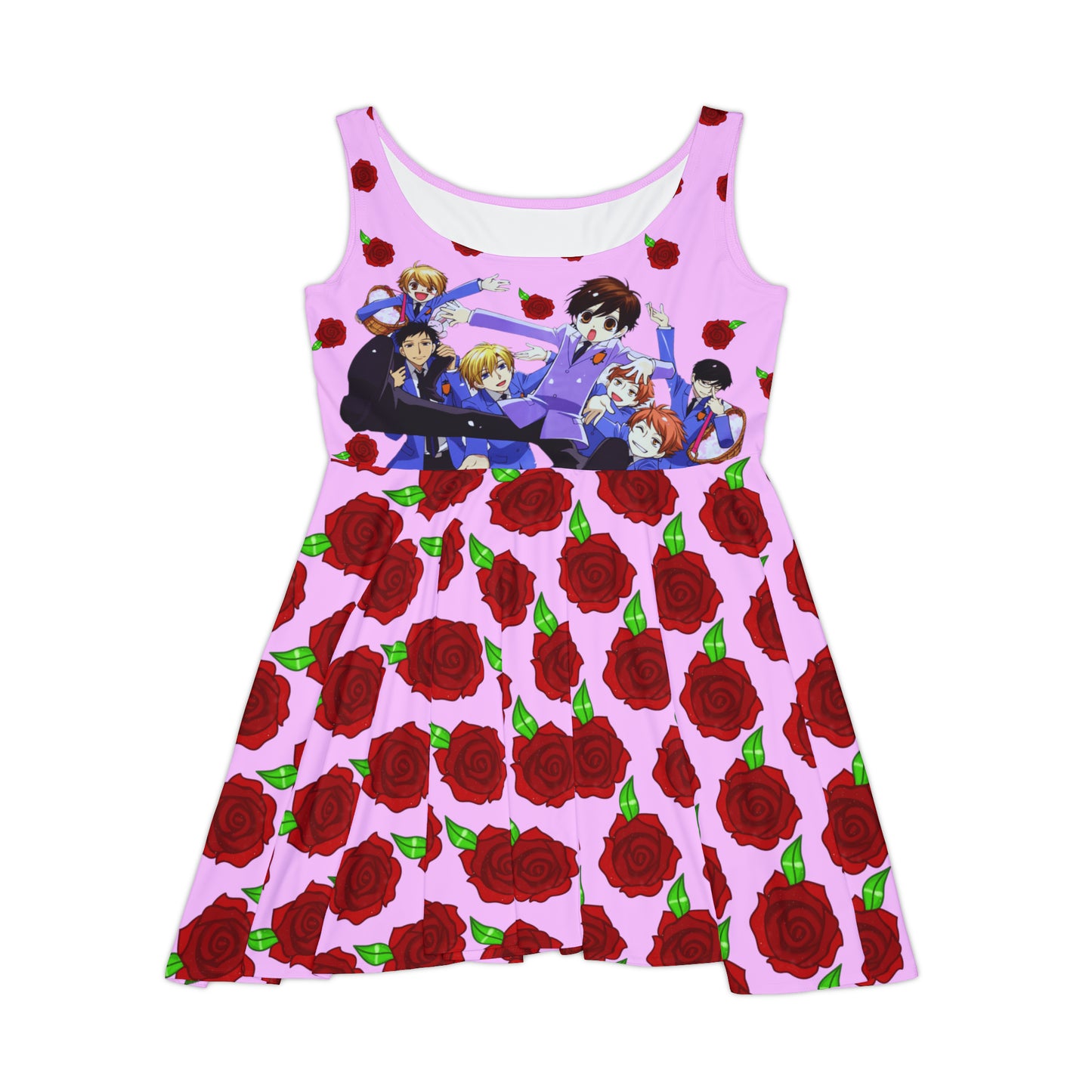 Ouran High School Host Club - Kiss Kiss Fall in Love Women's Skater Dress
