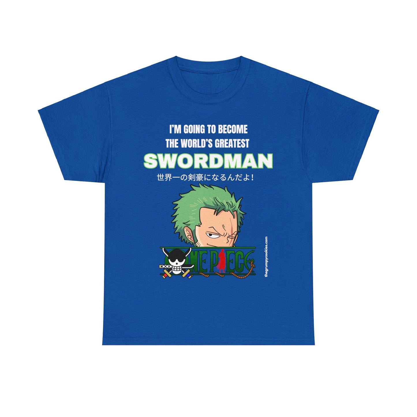 One Piece - World's Greatest Swordsman Unisex Heavy Cotton Tee