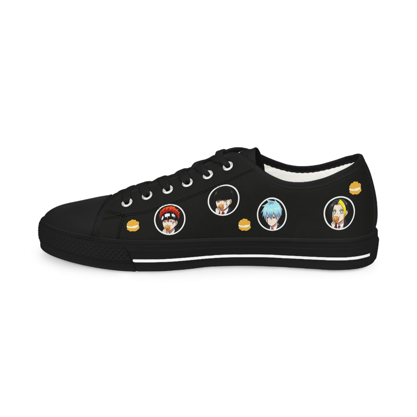 Mashle - 3 Outta 4 Ain't Bad Men's Black Low Top Sneakers