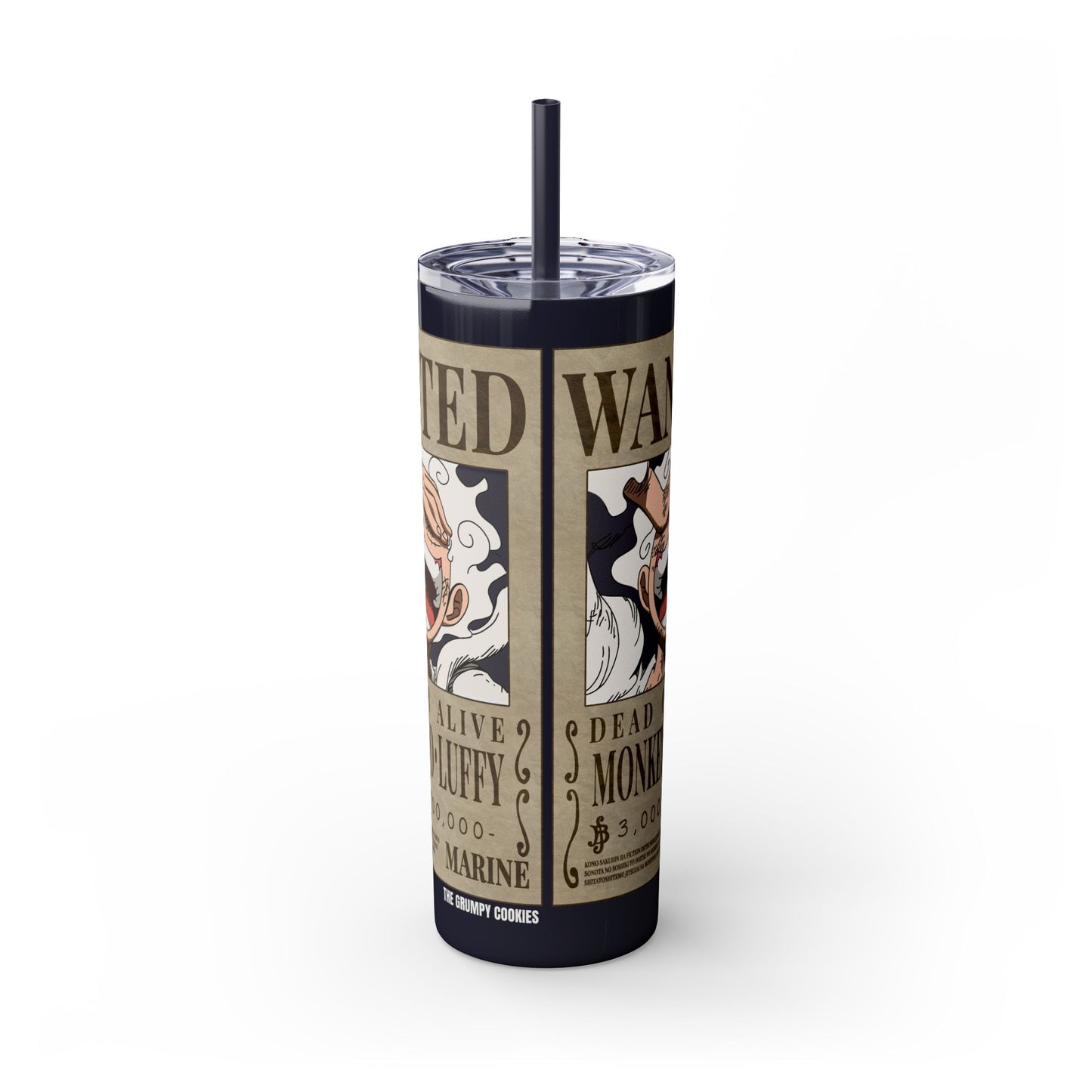 One Piece - Luffy Fifth Gear Skinny Tumbler with Straw, 20oz
