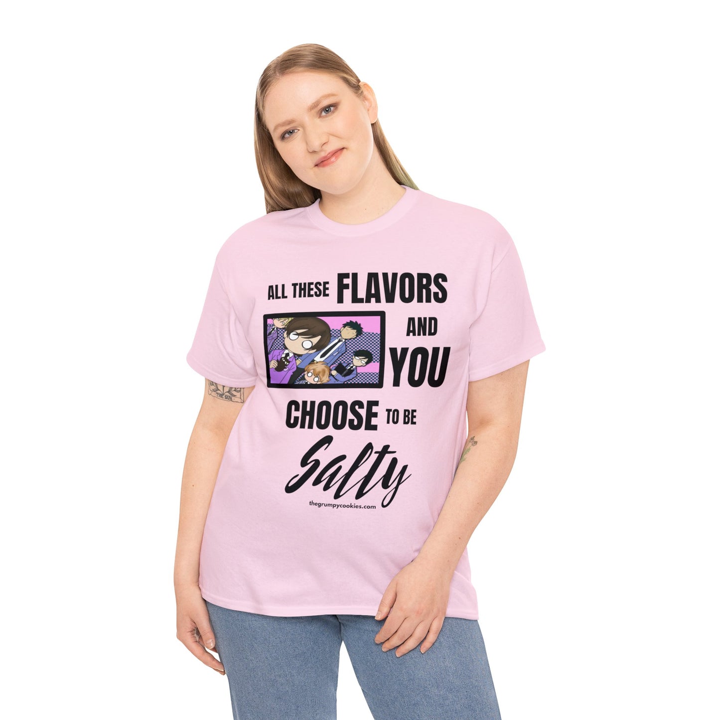 Ouran High School Host Club - Shocked Hosts Choose to Be Salty Unisex Heavy Cotton Tee