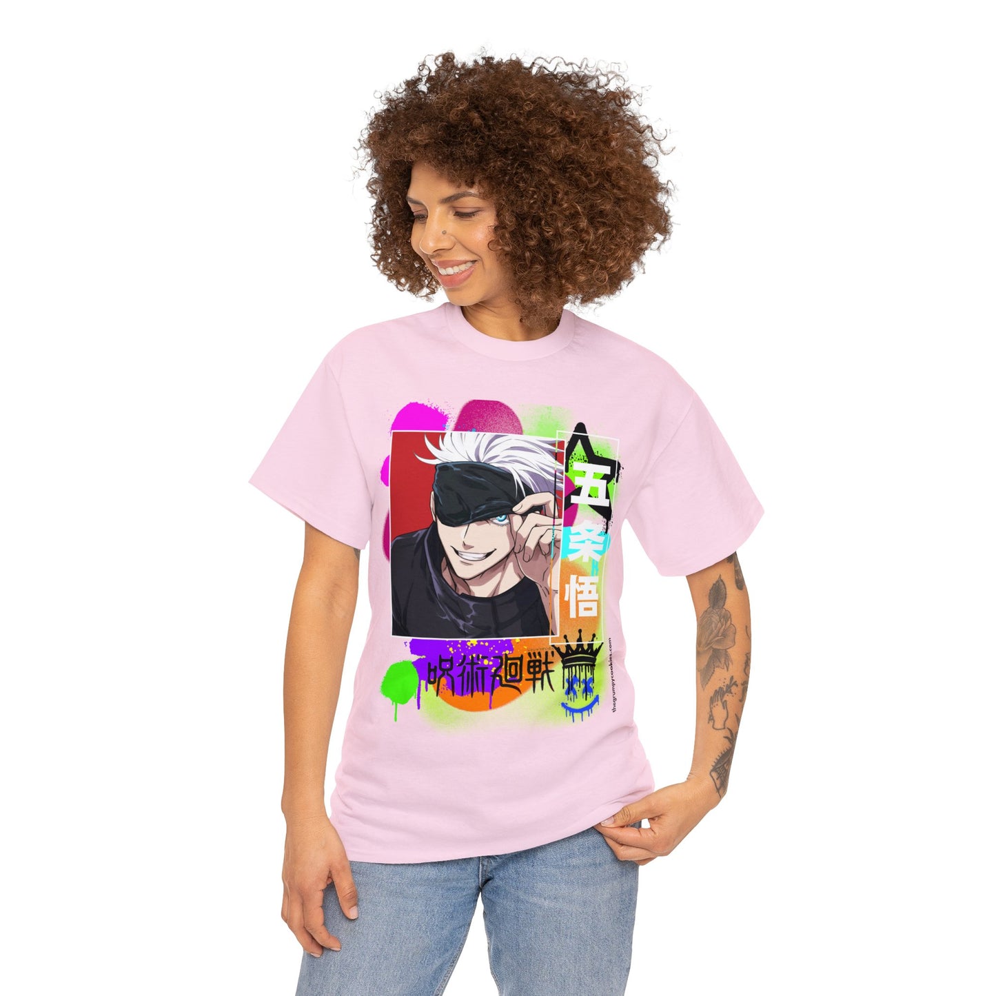 Jujutsu Kaisen - Peekaboo Gojo Unisex Heavy Cotton Tee