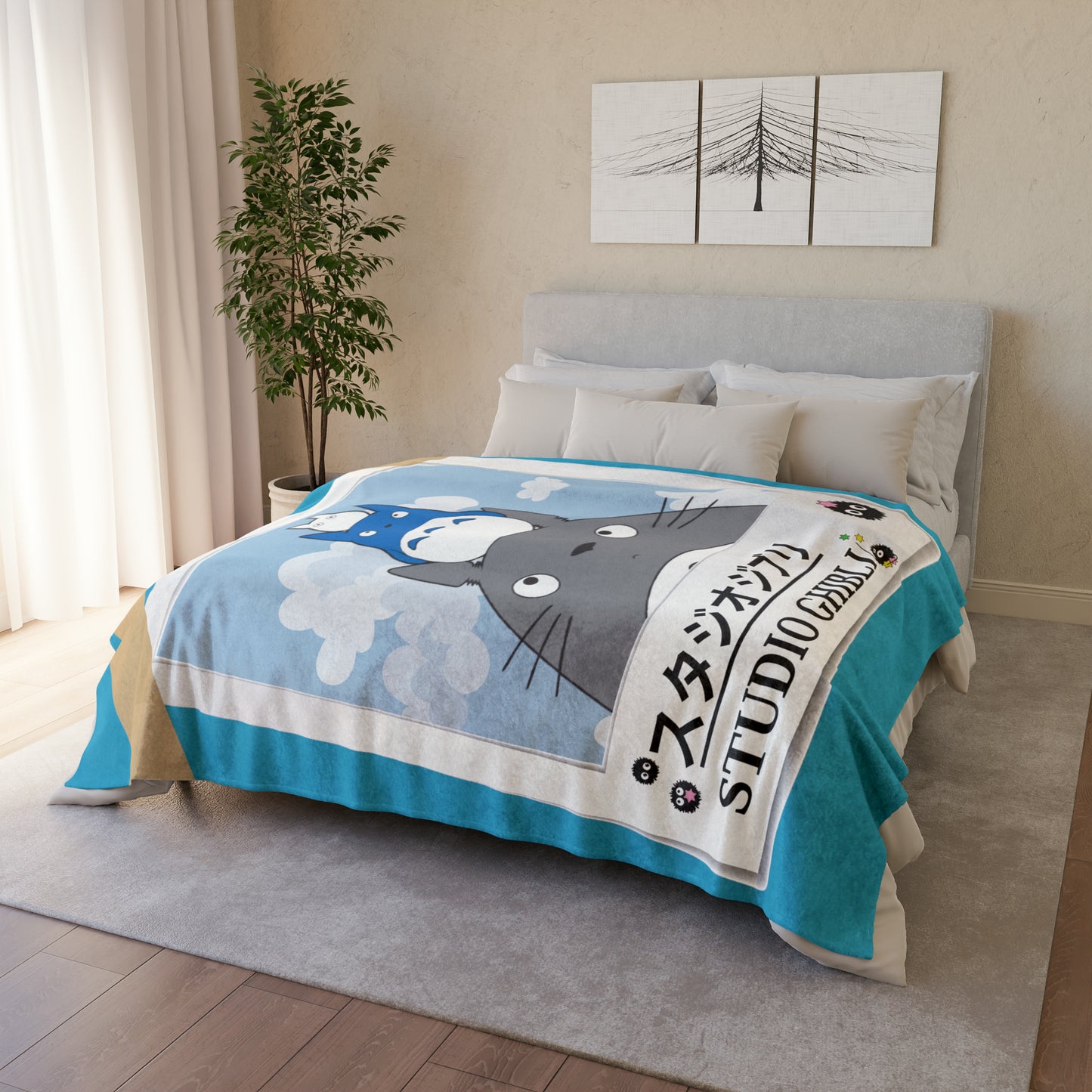 Studio Ghibli - My Neighbor Totoro - Totoro Selfie Polyester Blanket