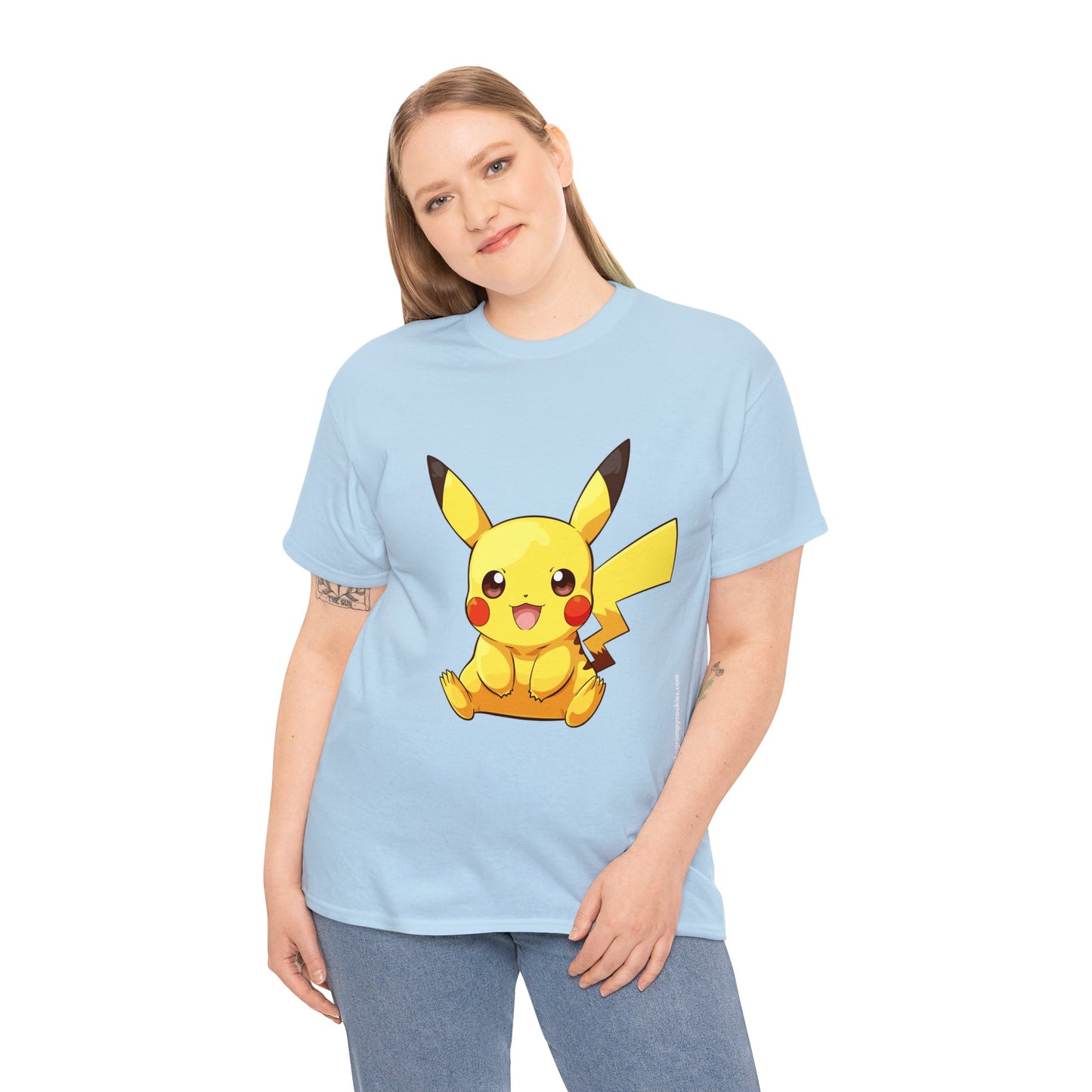Pokemon - Pika P Unisex Heavy Cotton Tee