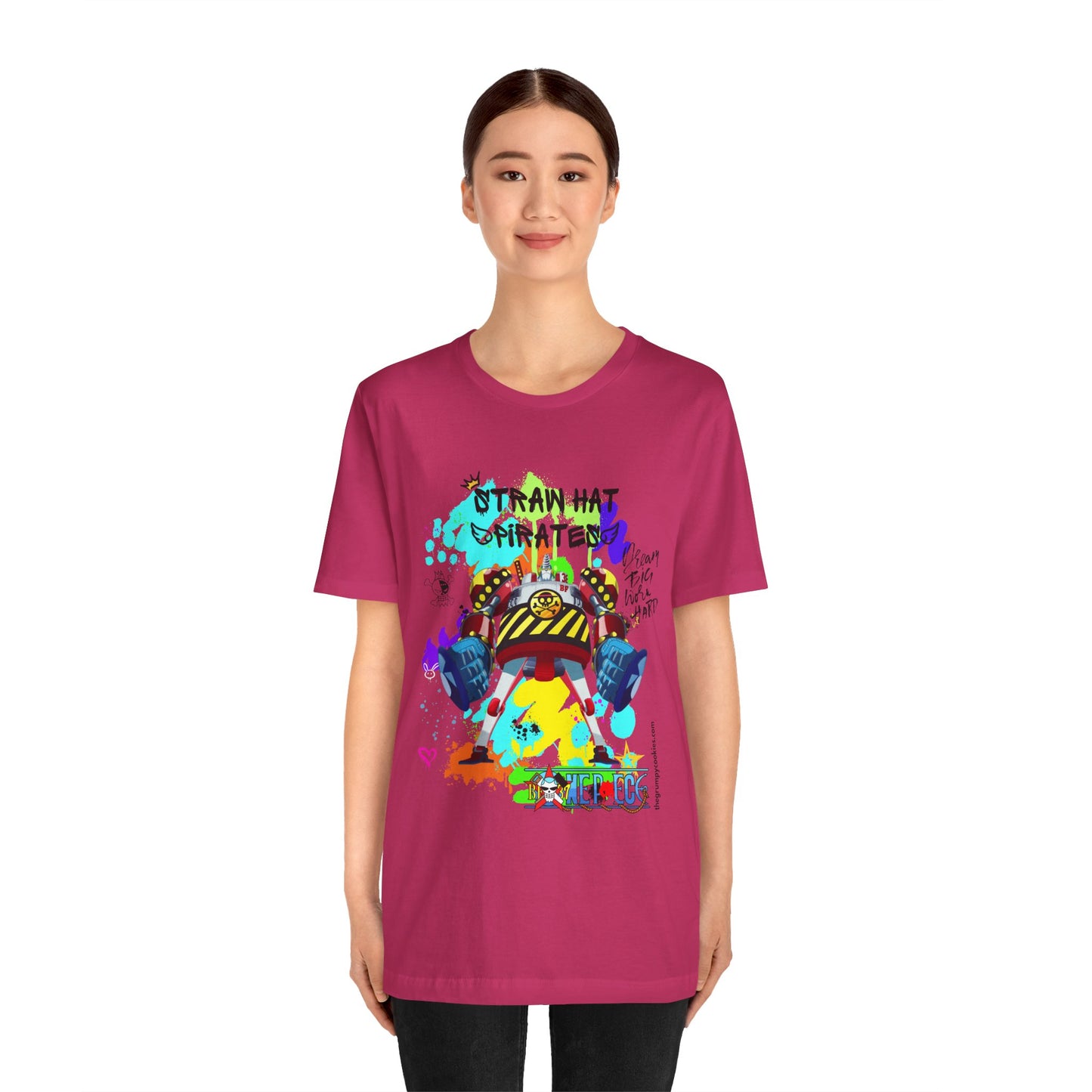 One Piece - Graffiti General Franky Unisex Jersey Short Sleeve Tee