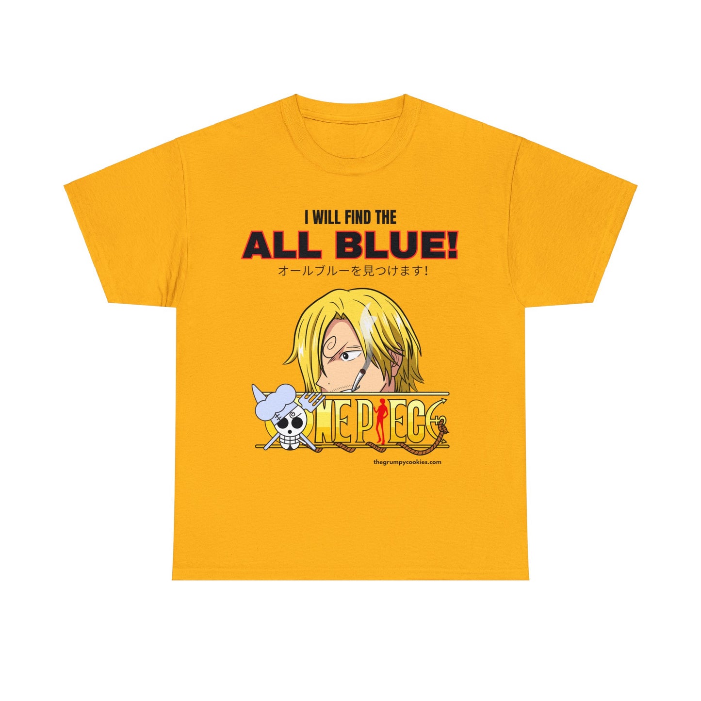 One Piece - Find the All Blue Unisex Heavy Cotton Tee