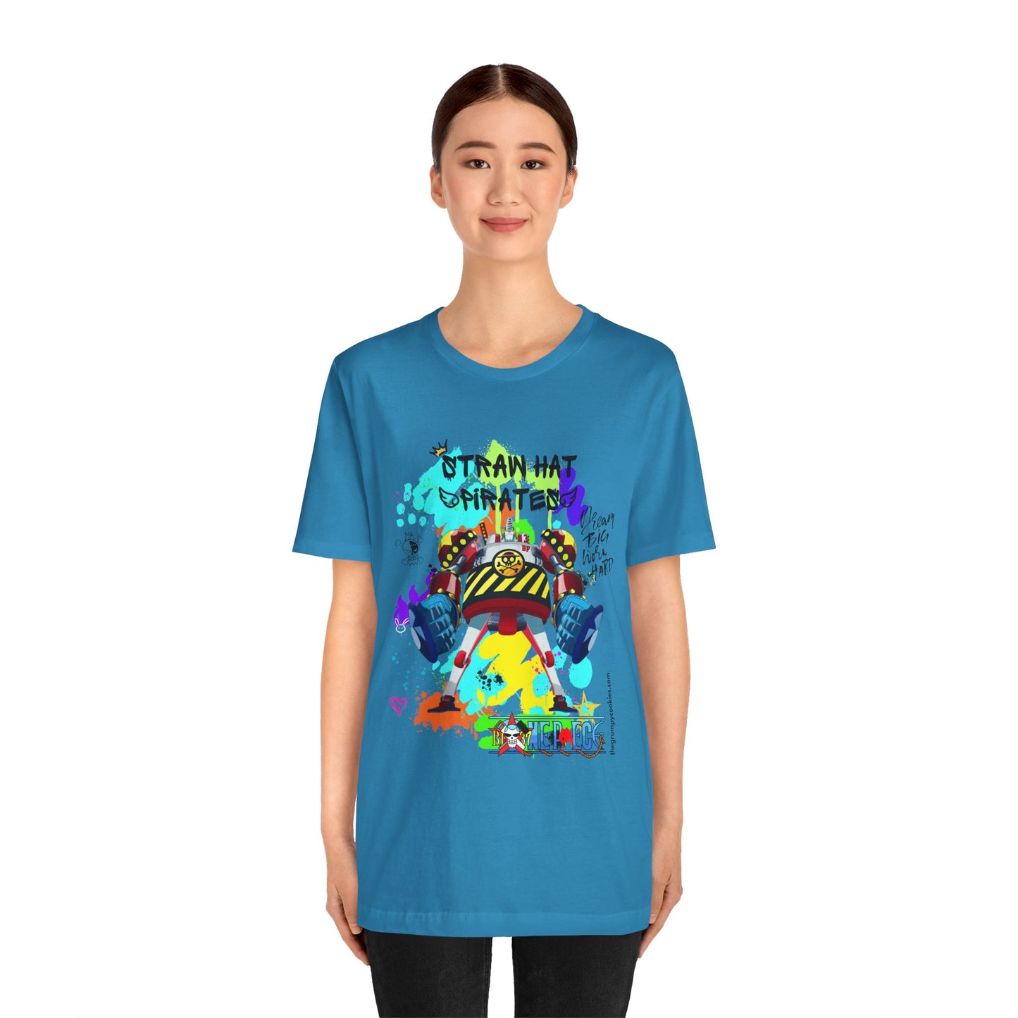 One Piece - Graffiti General Franky Unisex Jersey Short Sleeve Tee