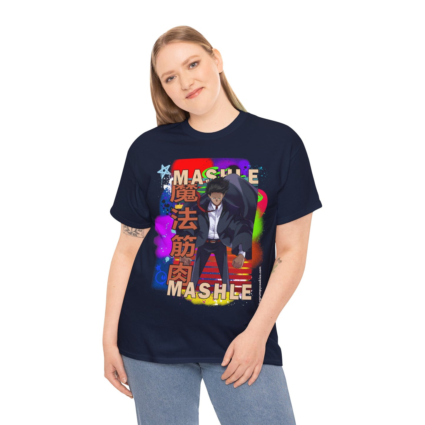 Mashle - Mash Burnedead Graffiti Unisex Heavy Cotton Tee