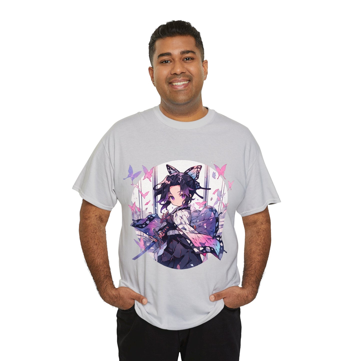 Demon Slayer - Stained Glass Shinobu Kocho Series Unisex Heavy Cotton Tee