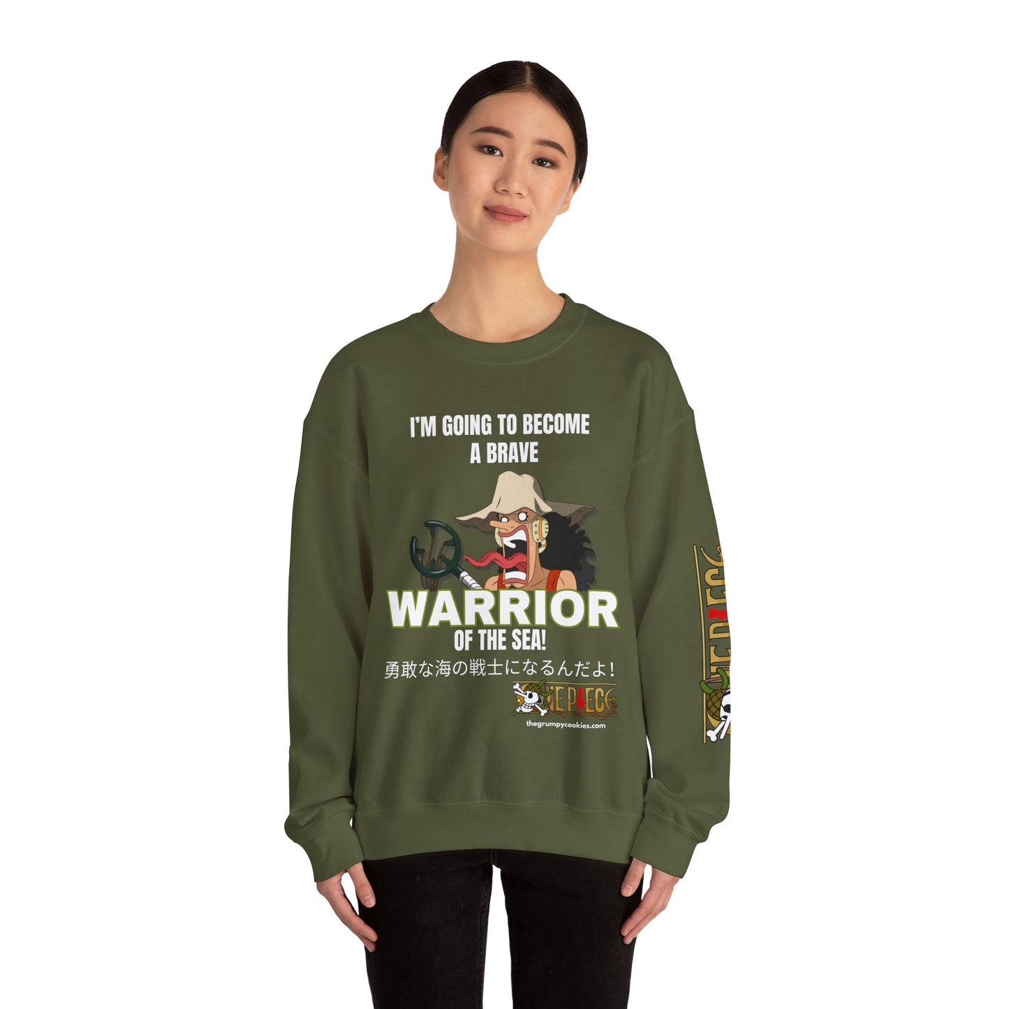 One Piece - Brave-ish Warrior of the Sea Unisex Heavy Blend™ Crewneck Sweatshirt