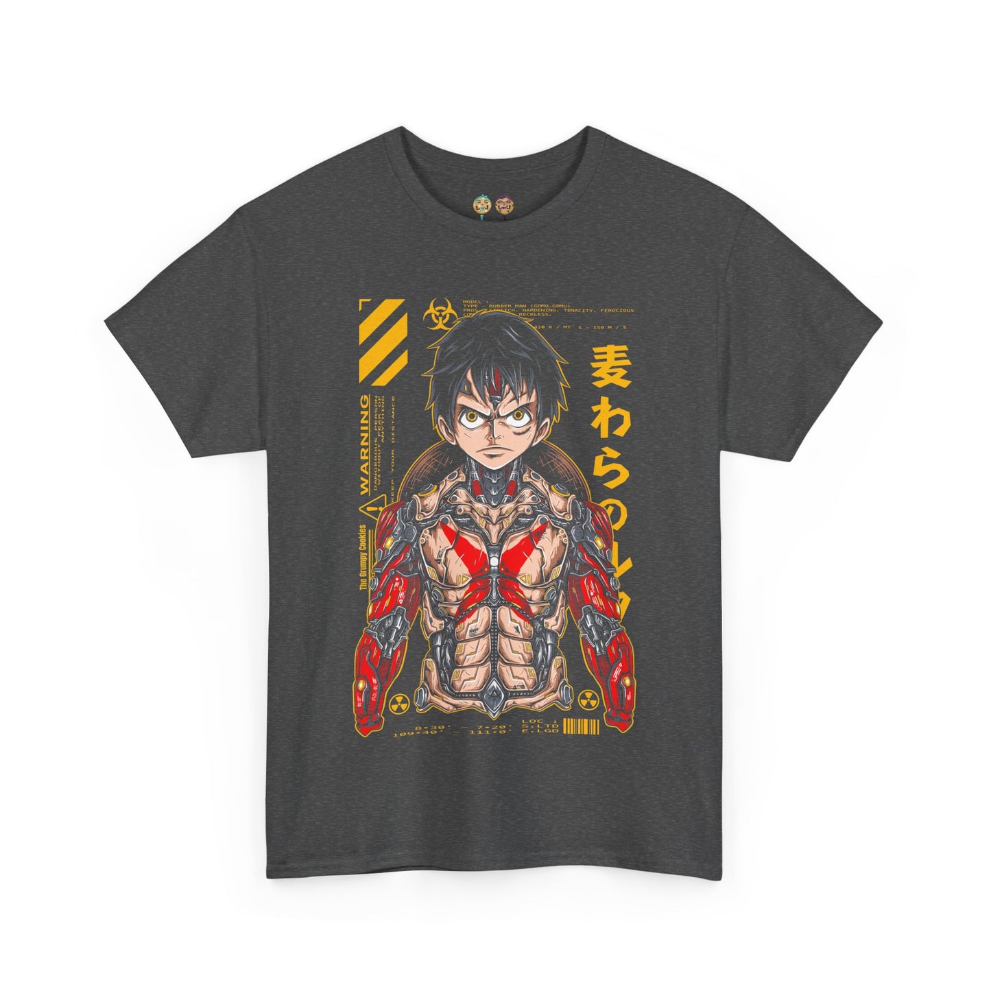One Piece - Mecha Luffy Print Unisex Heavy Cotton Tee