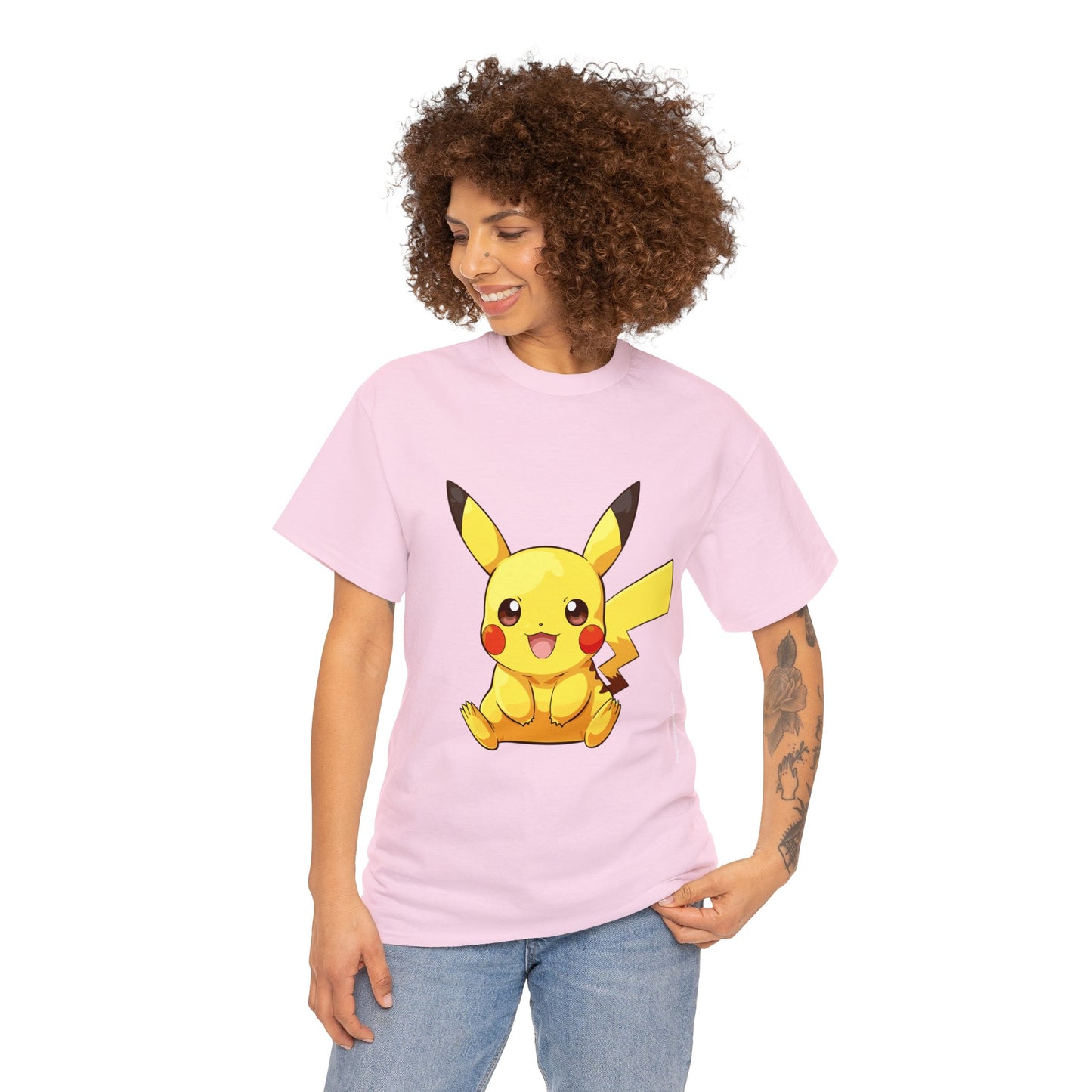 Pokemon - Pika P Unisex Heavy Cotton Tee