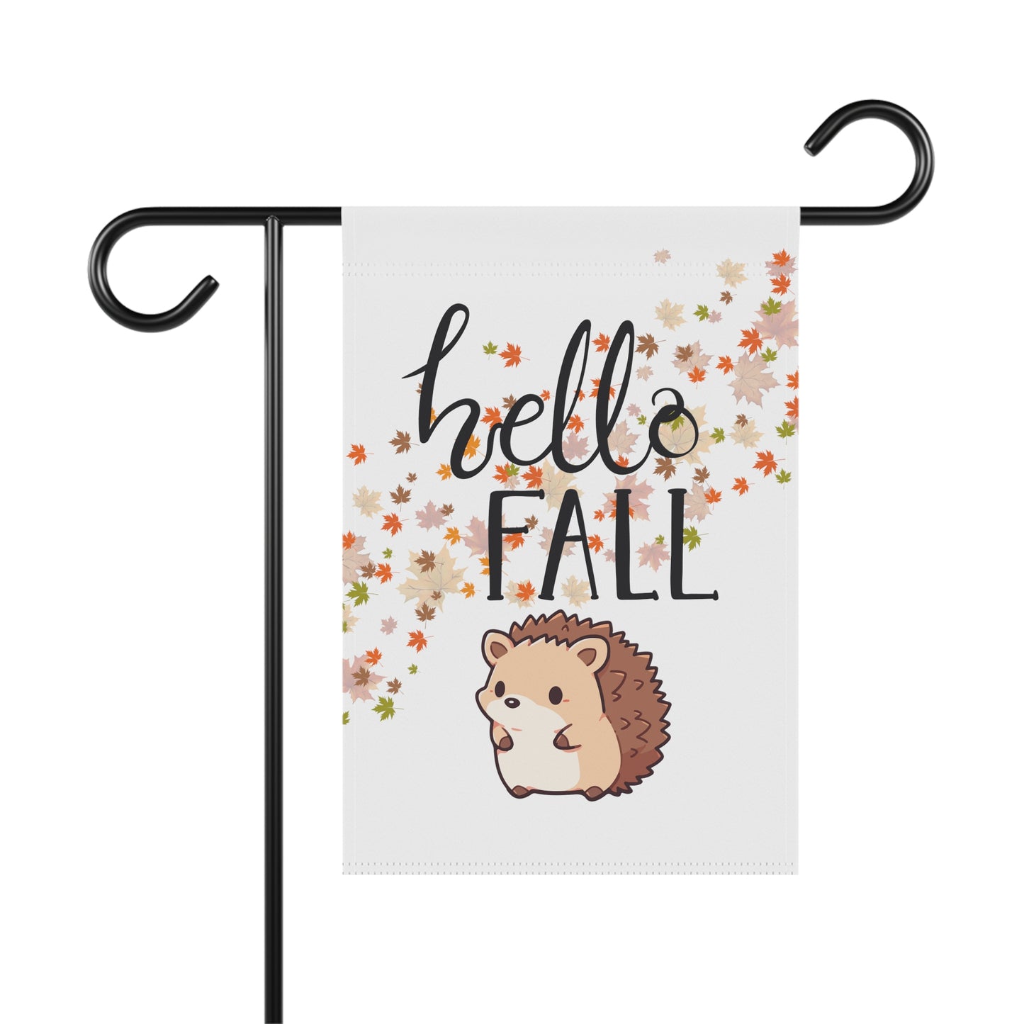 The Grumpy Cookies - Hello Fall Hedgehog Garden & House Banner