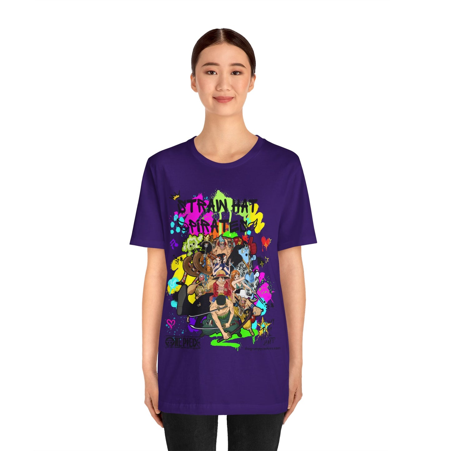 One Piece - Graffiti Straw Hats Unisex Jersey Short Sleeve Tee