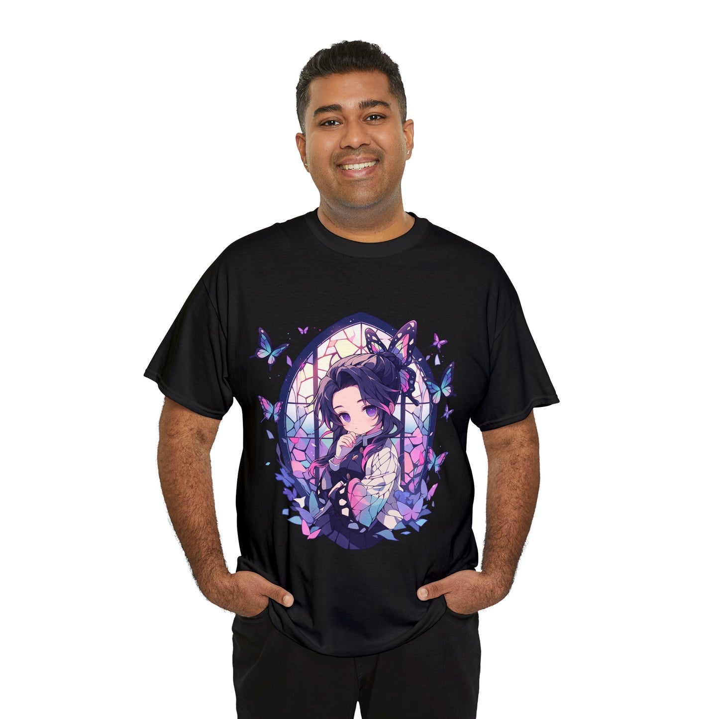 Demon Slayer - Stained Glass Shinobu Kocho Series Unisex Heavy Cotton Tee