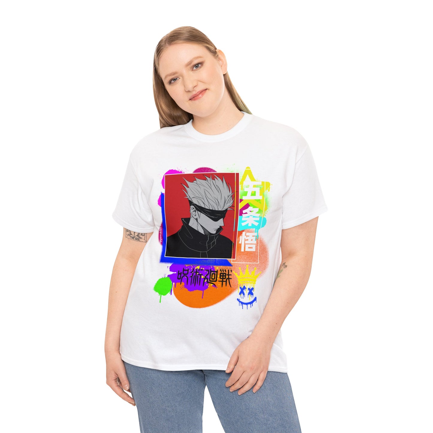 Jujutsu Kaisen - Emo Gojo Unisex Heavy Cotton Tee