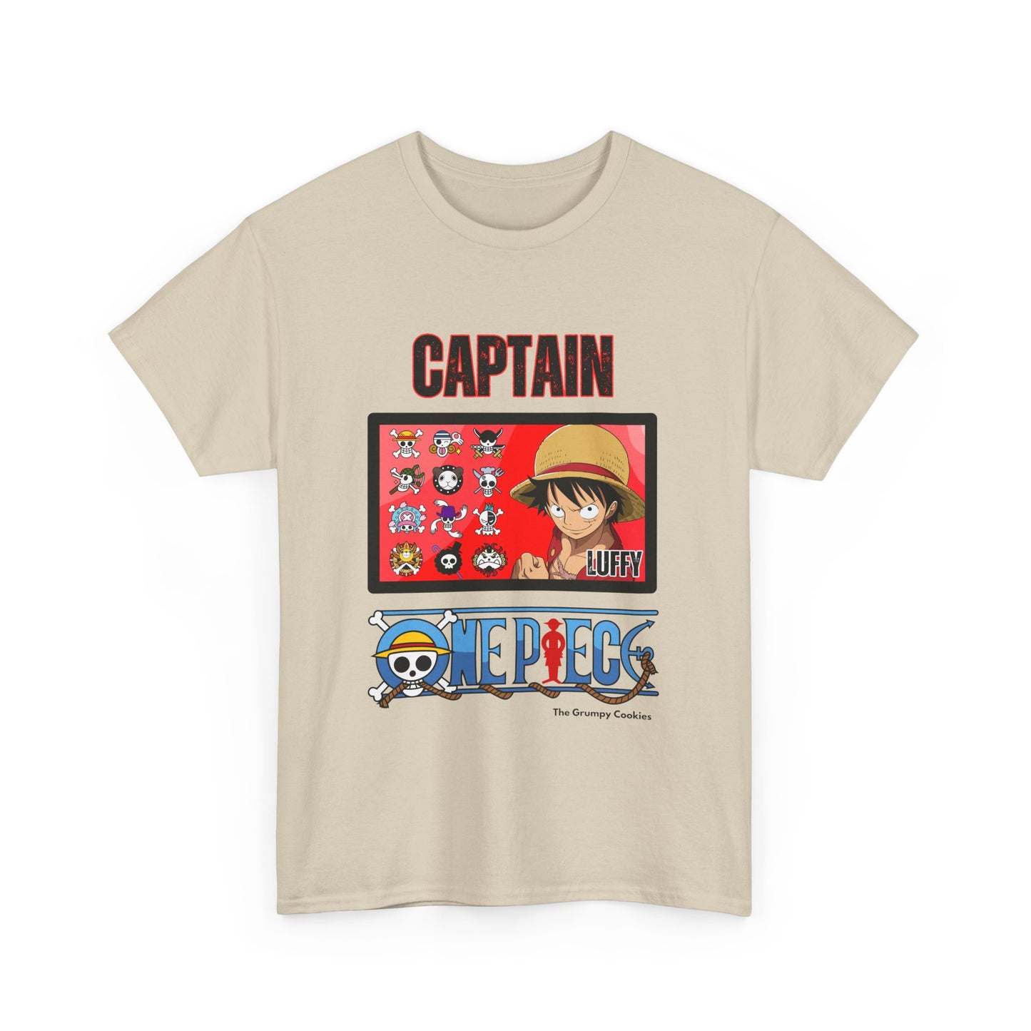 One Piece - Captain Luffy Unisex Heavy Cotton Tee