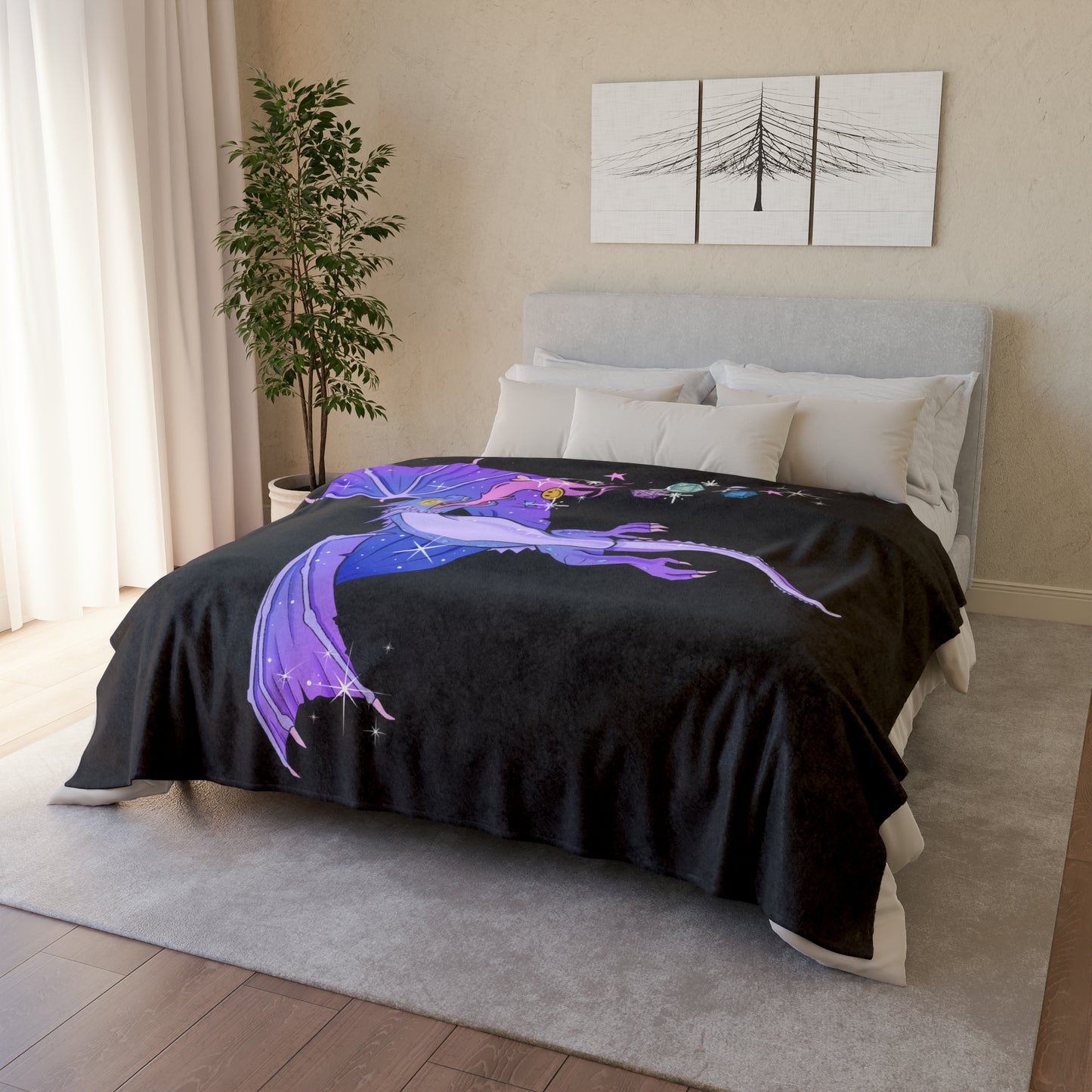 Dungeons & Dragons - Purple Dragon Polyester Blanket